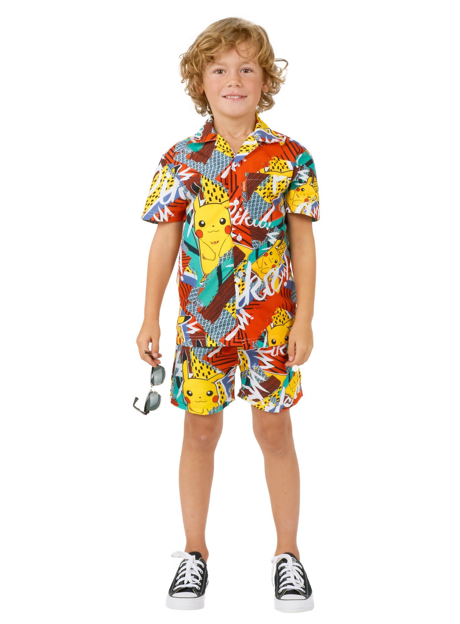 Partyanzug Sommer Kombi Boys Pika Pikachu