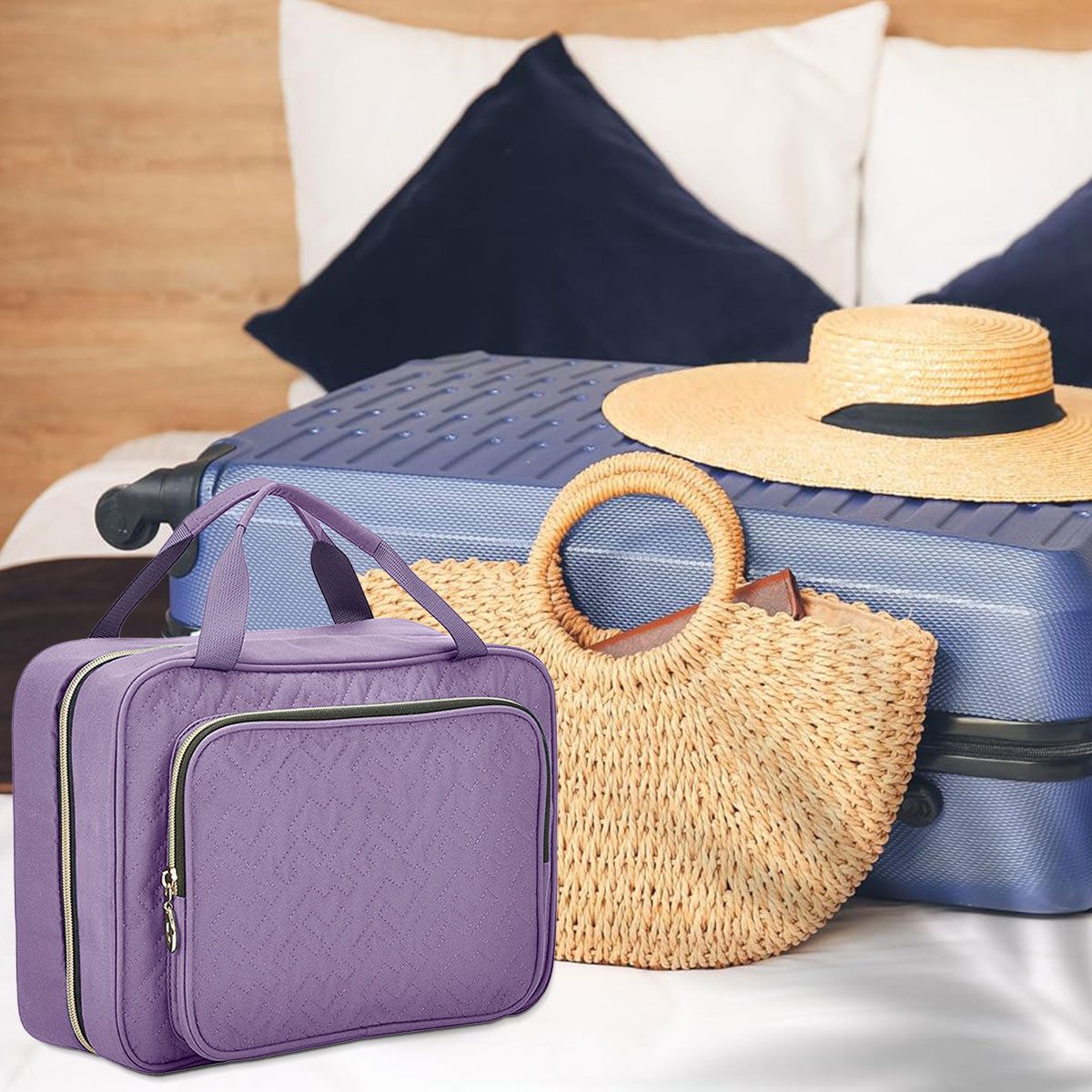 ZEUOPQ Kulturbeutel Tragbare wasserdichte Reise-Make-up-Tasche große günstig online kaufen
