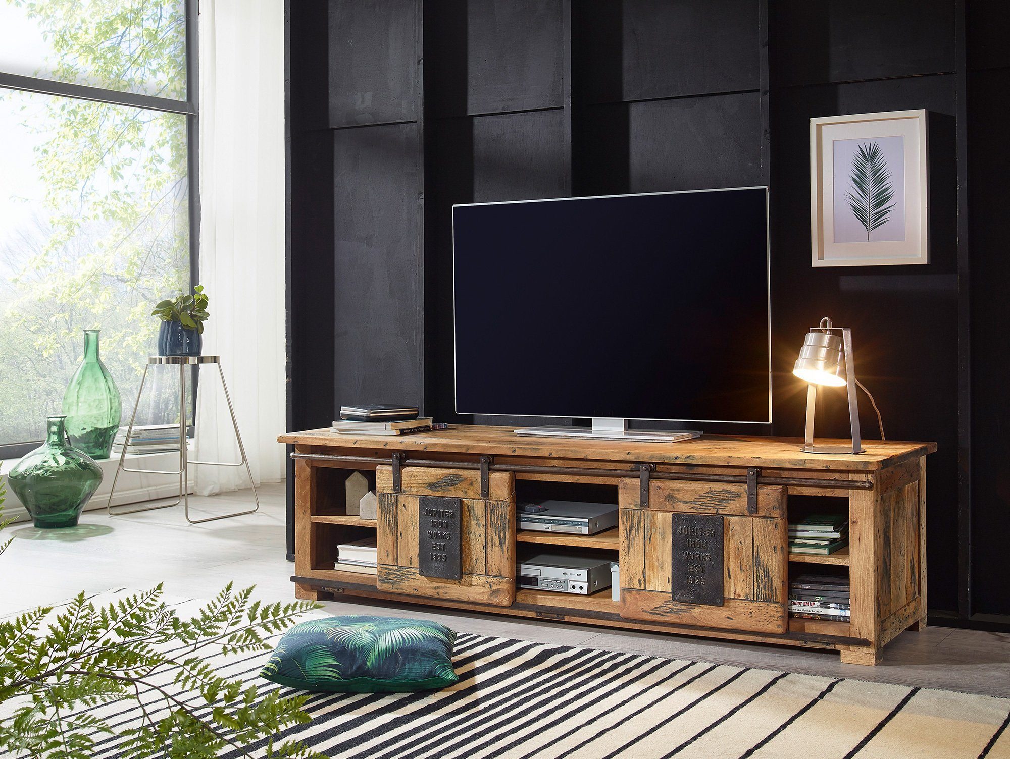Moebel-Eins TV-Board, BRISTOL TV-Board I, Material Massivholz, Mango  rustikal online kaufen | OTTO