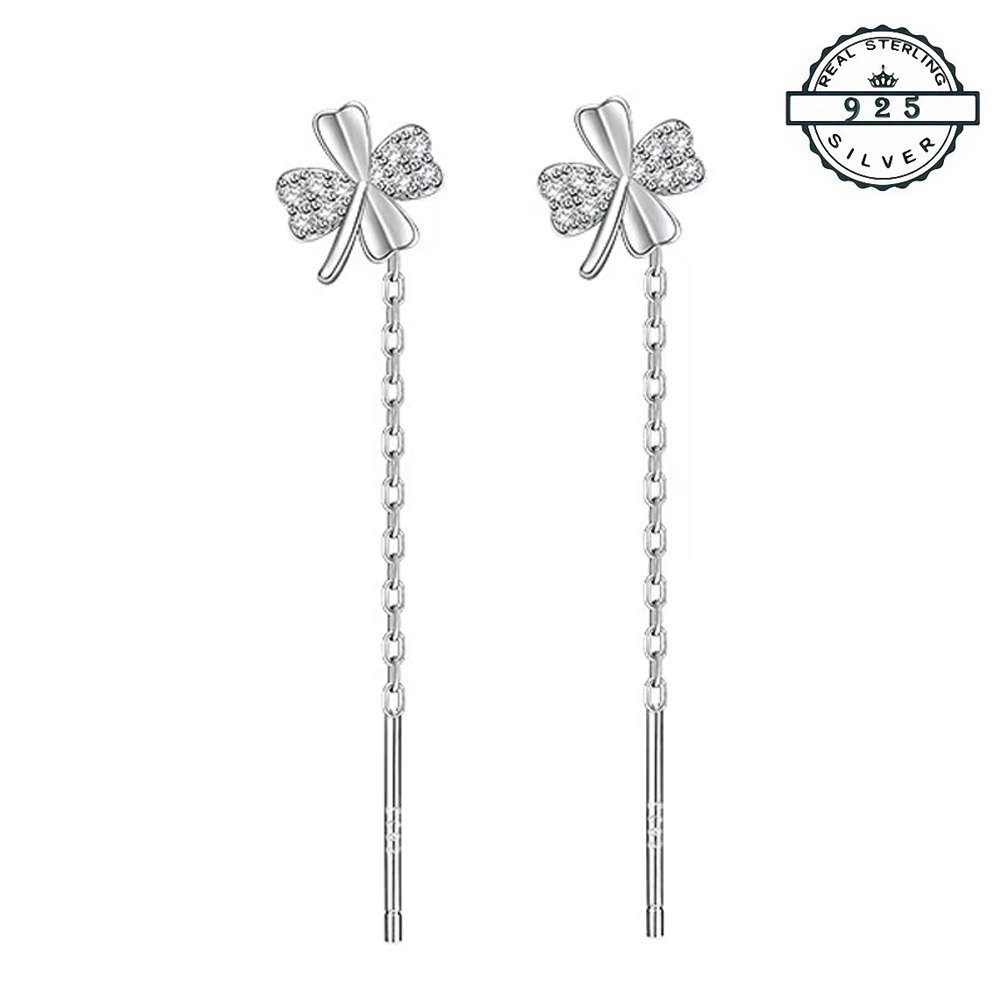 Taffstyle Ohrhänger-Set Kleeblatt Damen Ohrhänger 925 Sterling Silber mit K günstig online kaufen