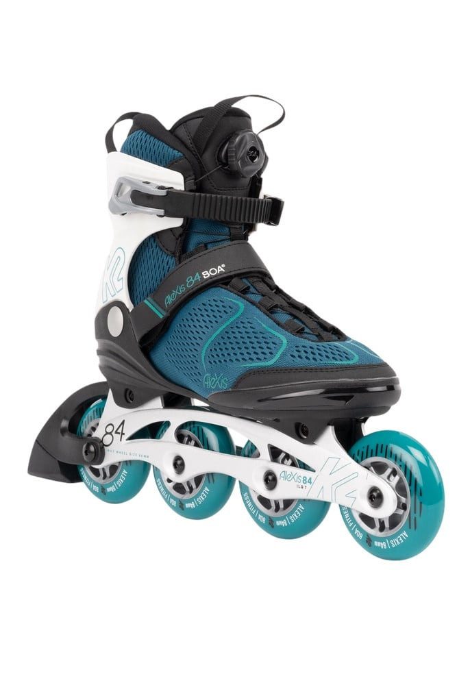 K2 Роликовые коньки Alexis 84 Boa (Rollen: 84mm/83A, Kugellager: ILQ 7) tealblau/weiss