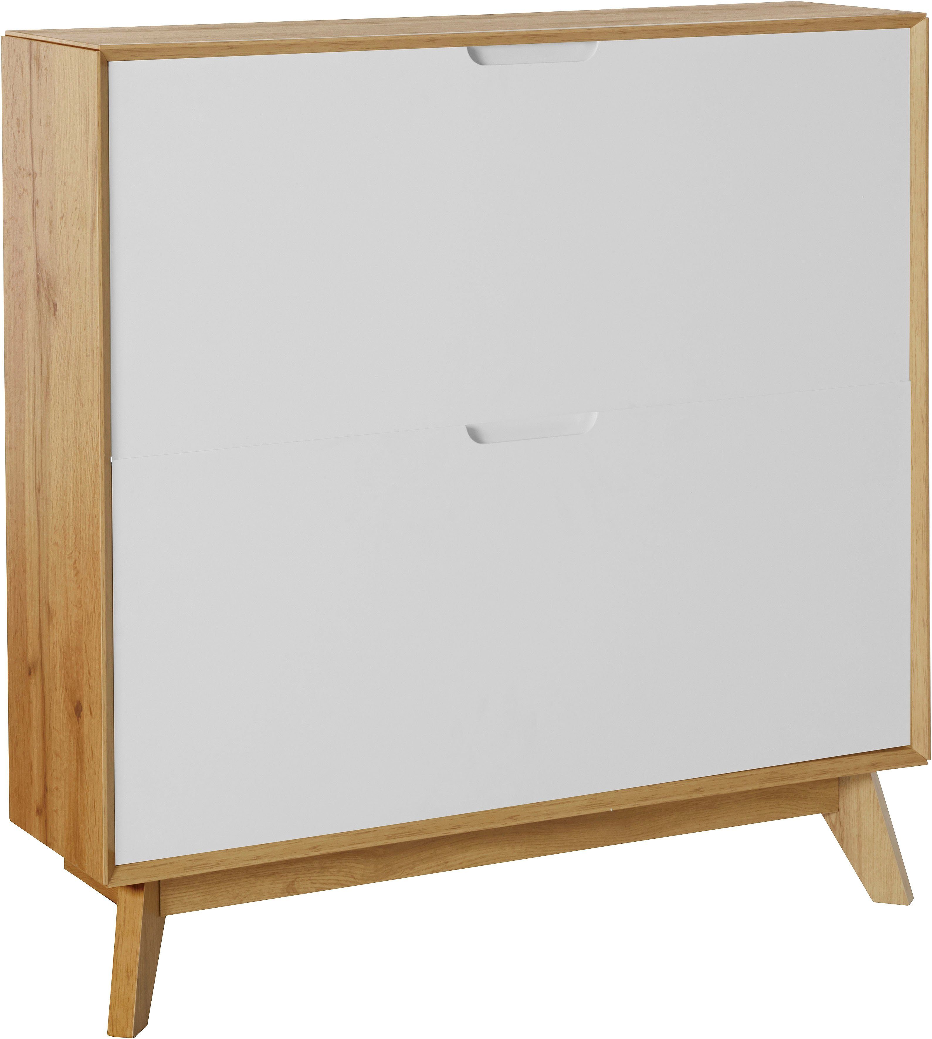 OTTO home Schuhschrank Pandrup mit 2 Klappen, ca. 8 Paar Schuhe pro Klappe, Höhe 90 cm