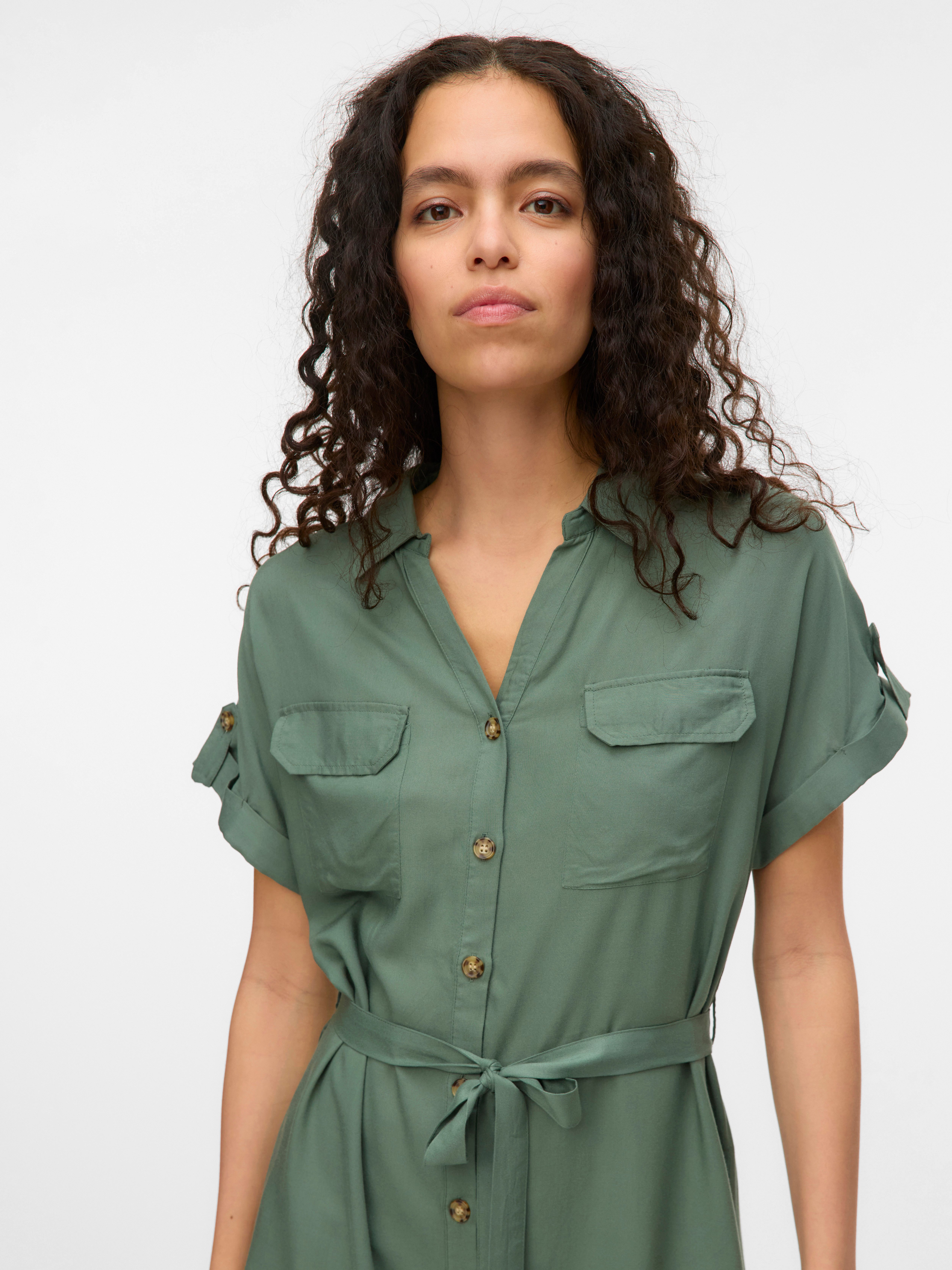 Vero Moda Midikleid VMBUMPY SS SHORT günstig online kaufen