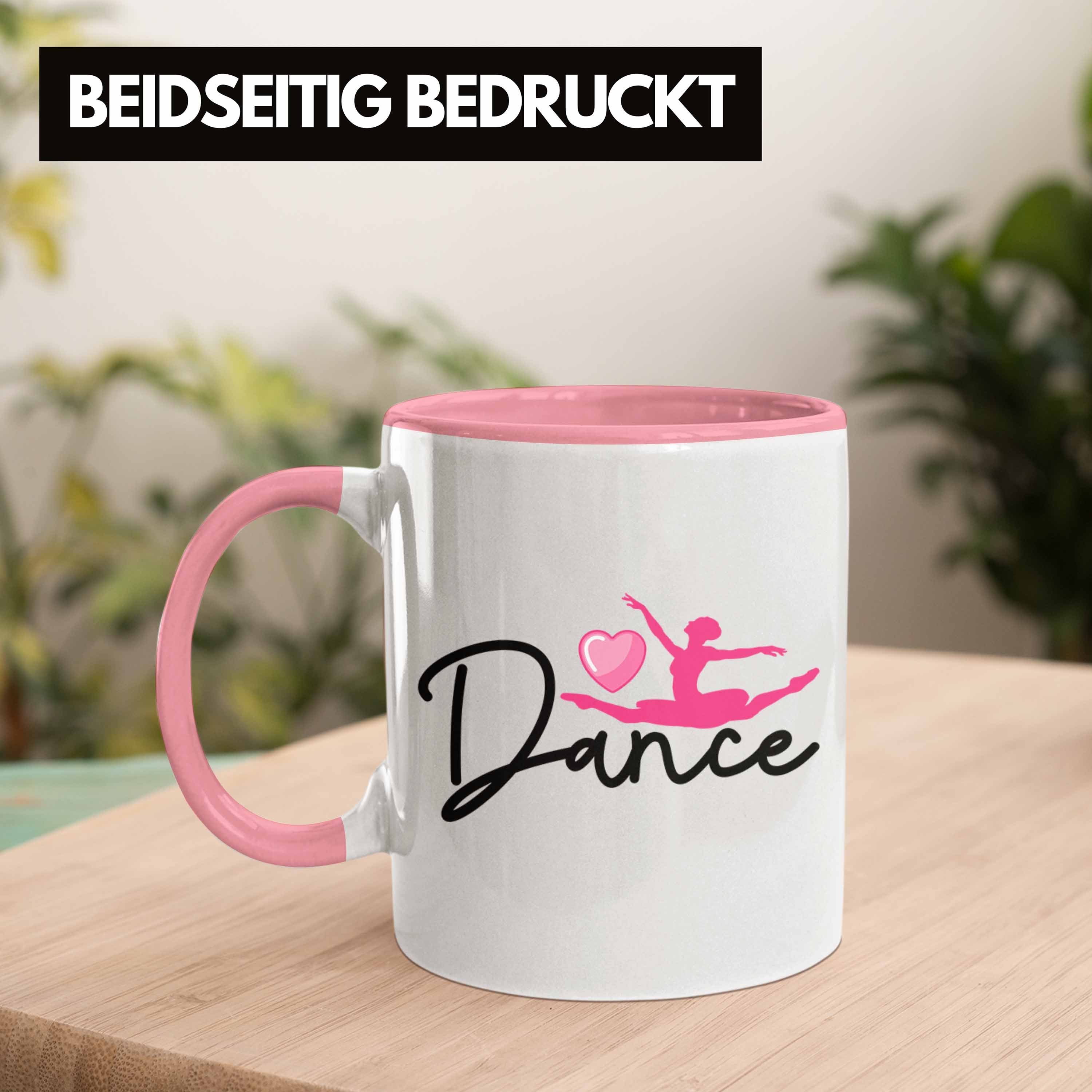 Trendation Geschenk Motiv Ballett Rosa für Tasse Tasse Ballerina-Fan Ballerina Tanzliebhaber