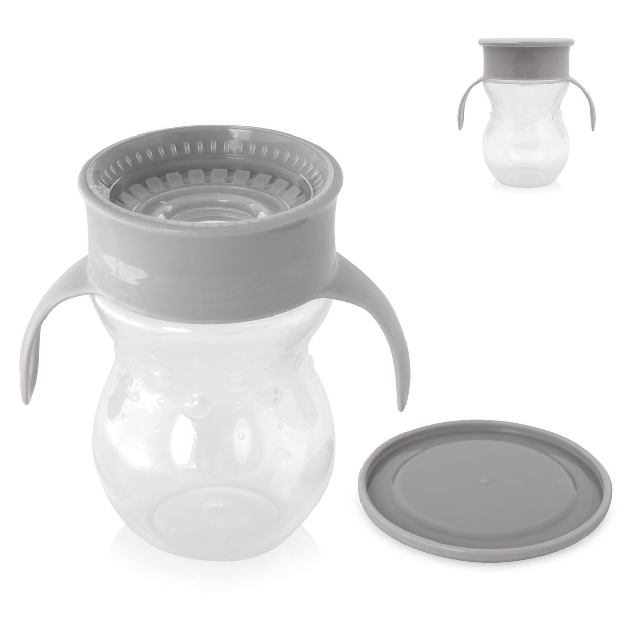 Baby Care Trinkflasche Trinkbecher 360 Grad, auslaufsicher 270ml Trinklernbecher ab 12 Monate