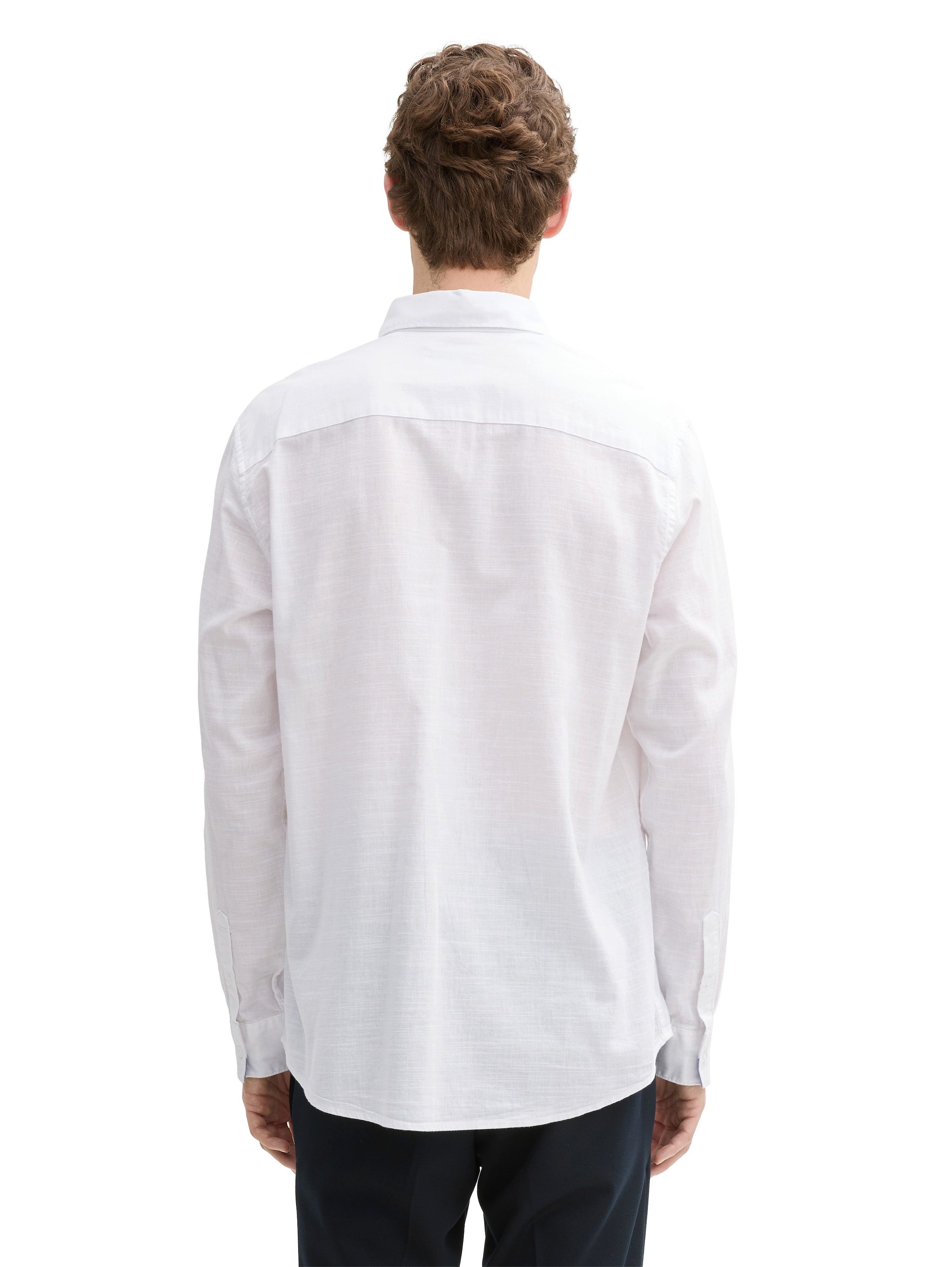 TOM TAILOR Langarmhemd mit Logo Stickerei günstig online kaufen