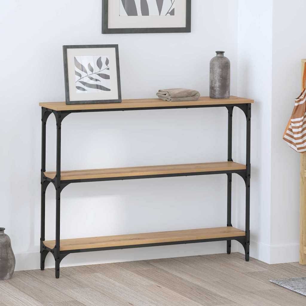 vidaXL Konsolentisch, Konsolentisch Artisan-Eiche 100 x 22,5 x 75 cm Holzwerkstoff