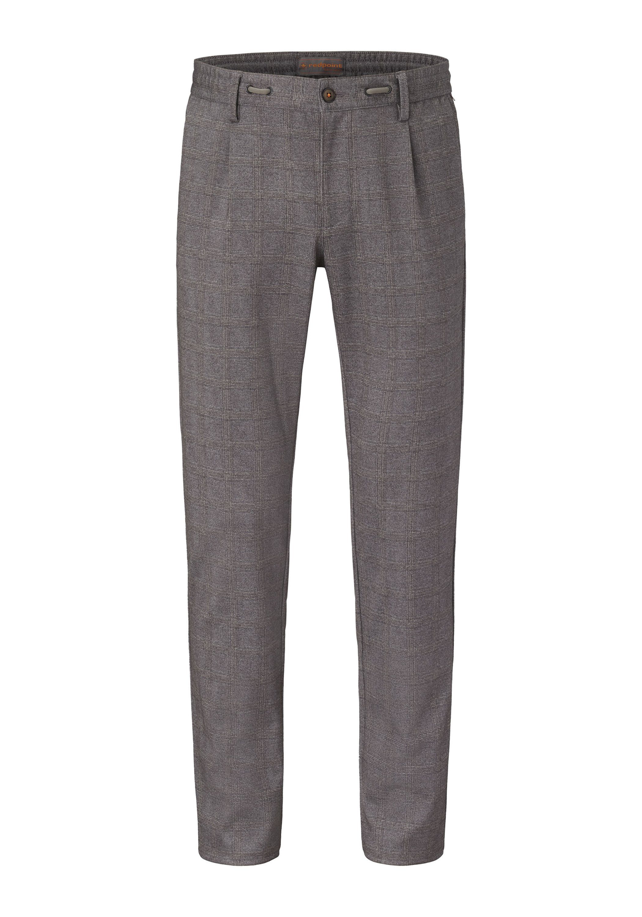 COLWOOD check Chinohose grey Stoffhose Slim-Fit mit Jogg Redpoint Stretch