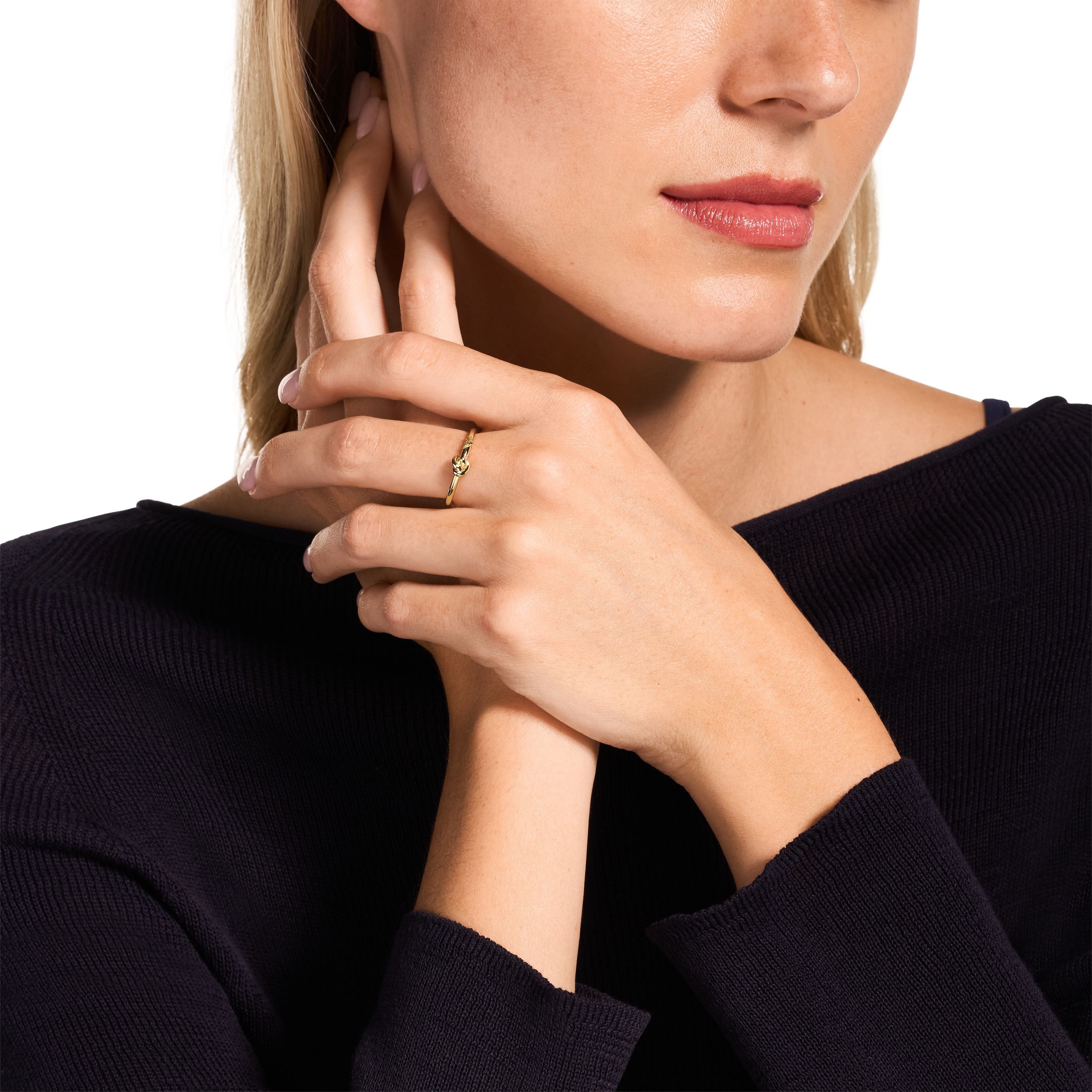 Emporio Armani Fingerring Schmuck Geschenk Silber 925 Knoten-Optik