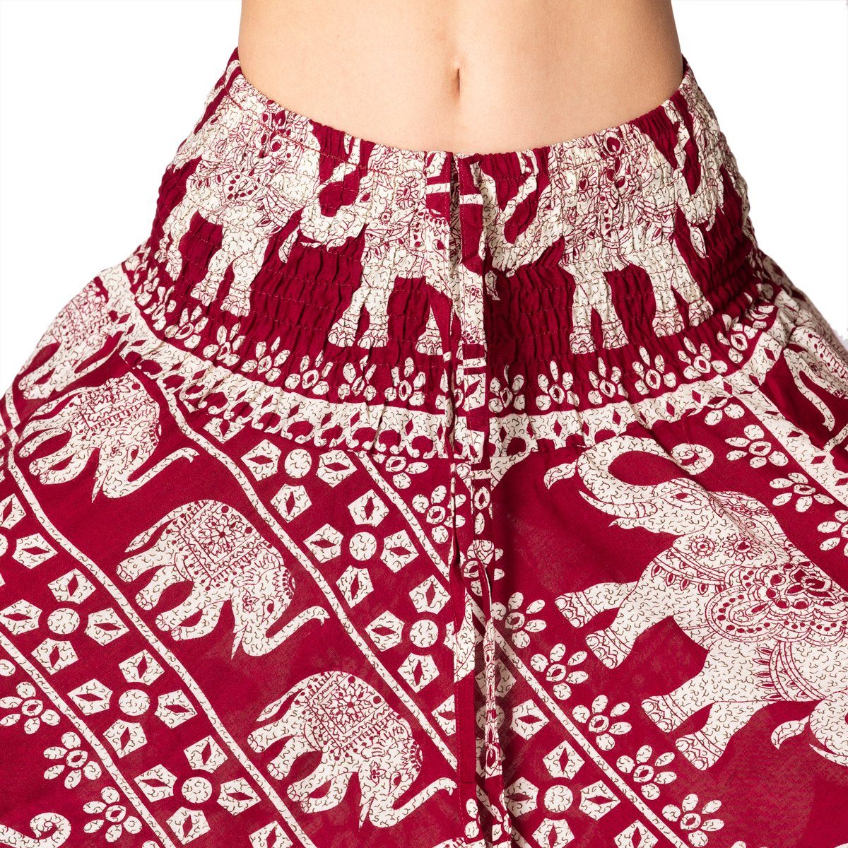 PANASIAM Haremshose Aladinhose Chang Haremshose aus 100% natürlicher Viskose Pumphose auch als Overall tragbar Damen bequeme Freizeithose Pluderhose