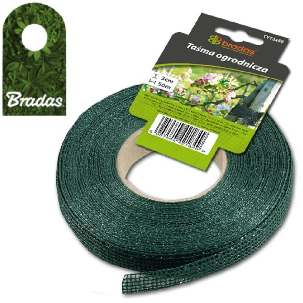 Bradas Leisten-Befestigungsclips Baumanbinder 3cm x 50m, (1-St)