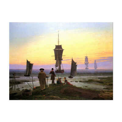 Bilderdepot24 Leinwandbild Alte Meister - Caspar David Friedrich - Die Lebensstufen, Menschen