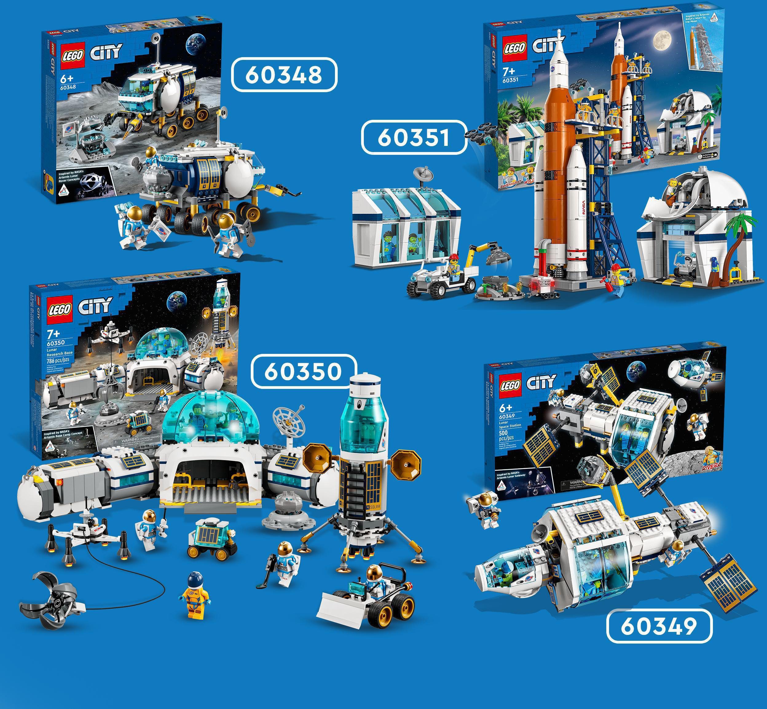 (275 LEGO® (60348), St), Mond-Rover City, in Made Konstruktionsspielsteine LEGO® Europe