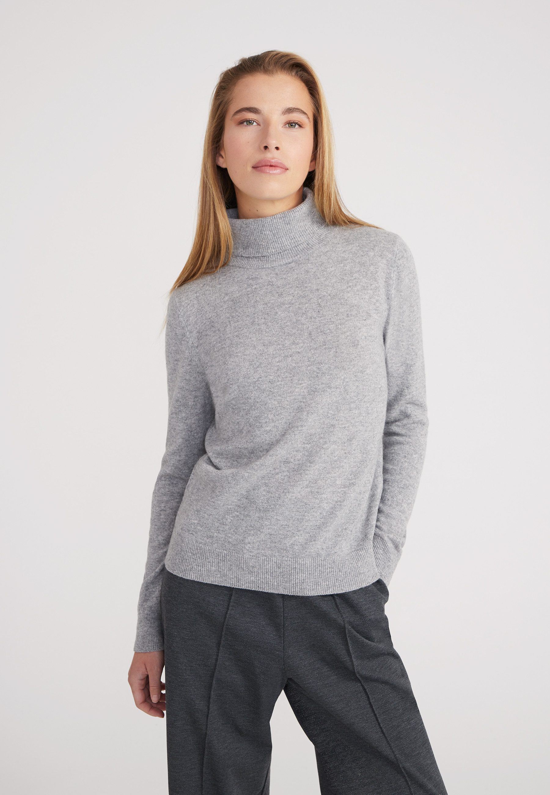 Style & Republic Kaschmirpullover Rollkragenpullover Slim Fit aus 100% Kaschmir Rollkragenpullover Slim Fit aus 100% Kaschmir