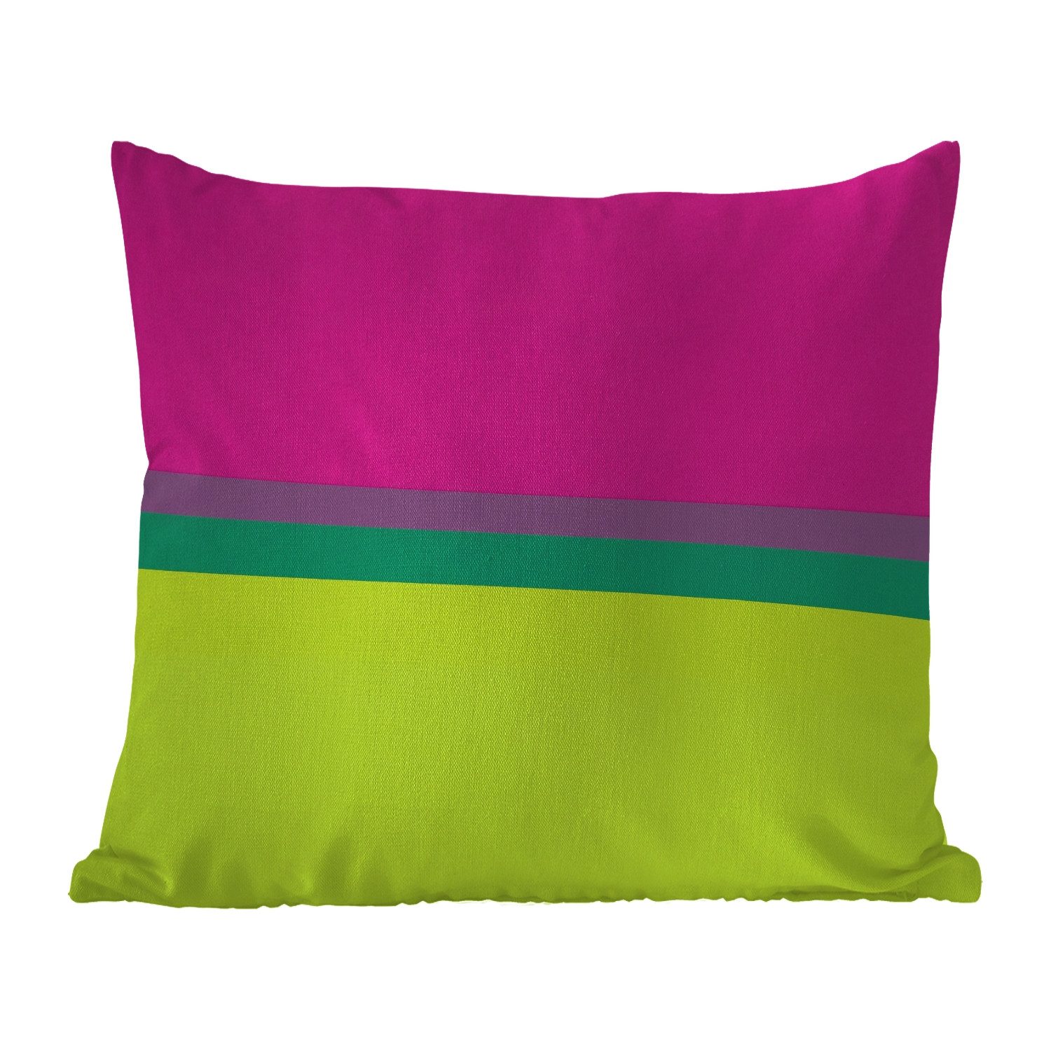 MuchoWow Dekokissen Streifen - Modern - Farbenfroh, Kissenbezüge, Kissenhülle, Kissen, Outdoor, 40x40 cm