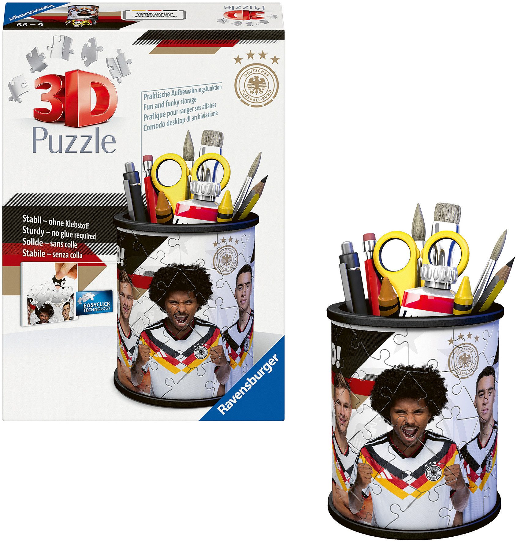 Ravensburger 3D-Puzzle Stiftehalter DFB, 54 Puzzleteile, Made in Europe
