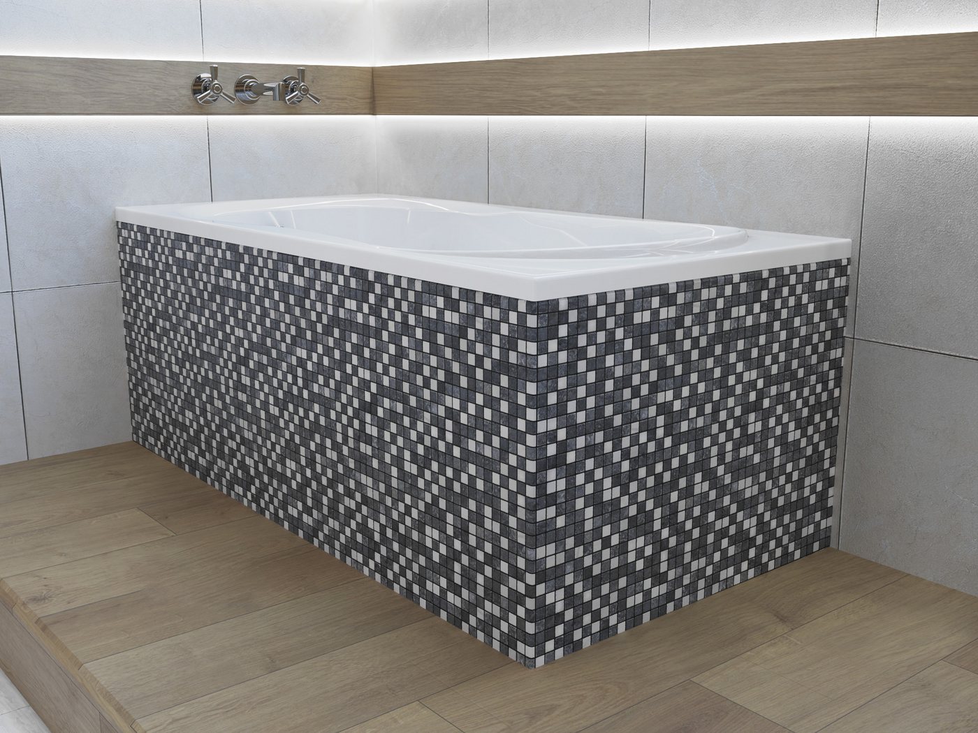 Thumbnail - KOLMAN Badewanne Rechteck Gracja 160x70, Ablaufgarnitur & Füße GRATIS