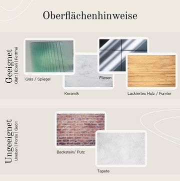 Designfabrik Hamburg Seifenspender Wandmontage ohne Bohren 250 ml, Pumpspender für Flüssigseife, (1-tlg), Glas & Edelstahl, inkl. Markenklebeband für besonders starken Halt