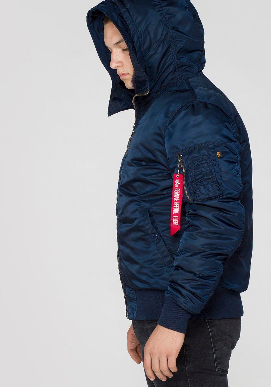 Alpha Industries Bomberjacke replica blue MA-1 HOODED