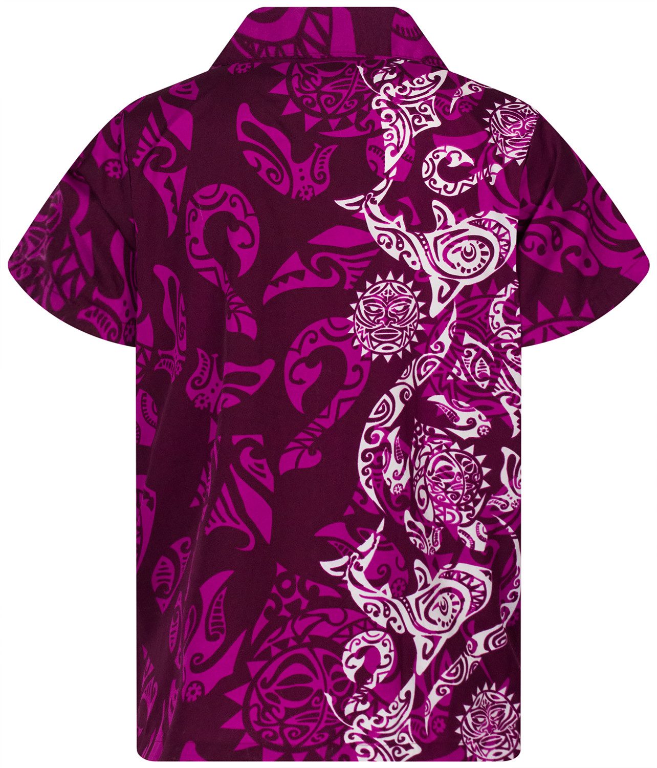 King Kameha Hawaiihemd Maori Wedding Funky Hawaii-Hemd Herren Kurzarm Front-Tasche Unisex
