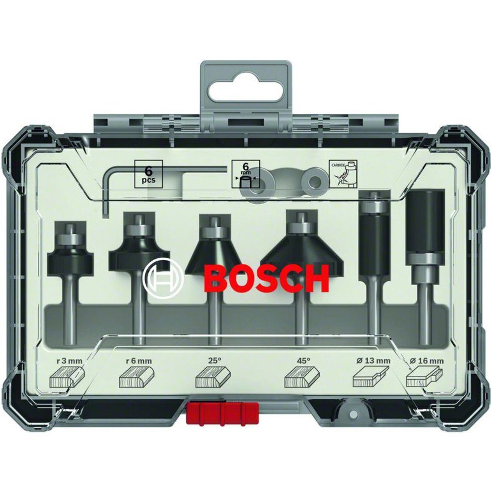 Bosch Accessories Spannzange Rand- und Kantenfräser-Set, 6-mm-Schaft, 6-teilig Bosch Accessories 26 – Bild 3 von 4