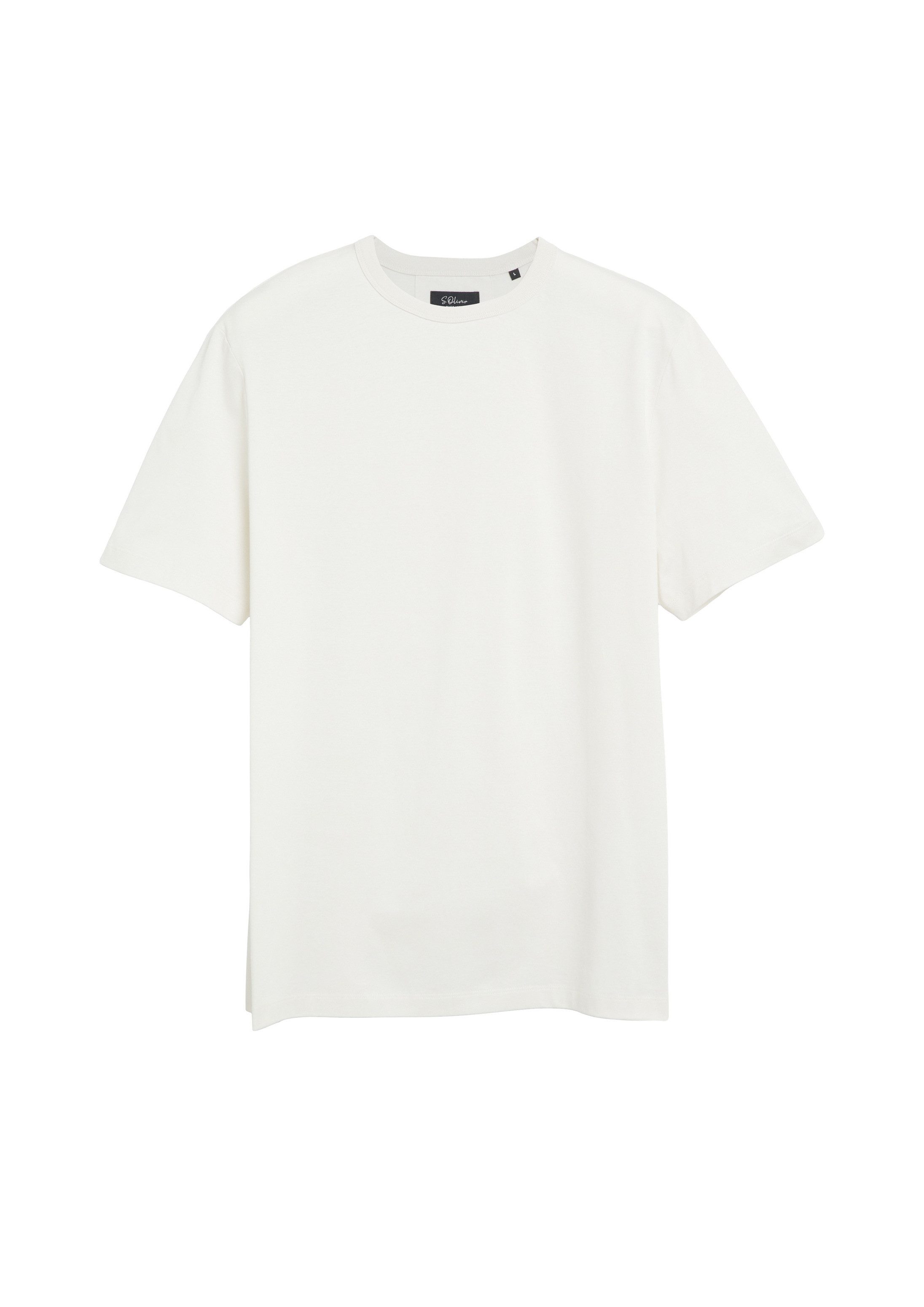 s.Oliver Kurzarmshirt T-Shirt T-Shirt aus Edeljersey