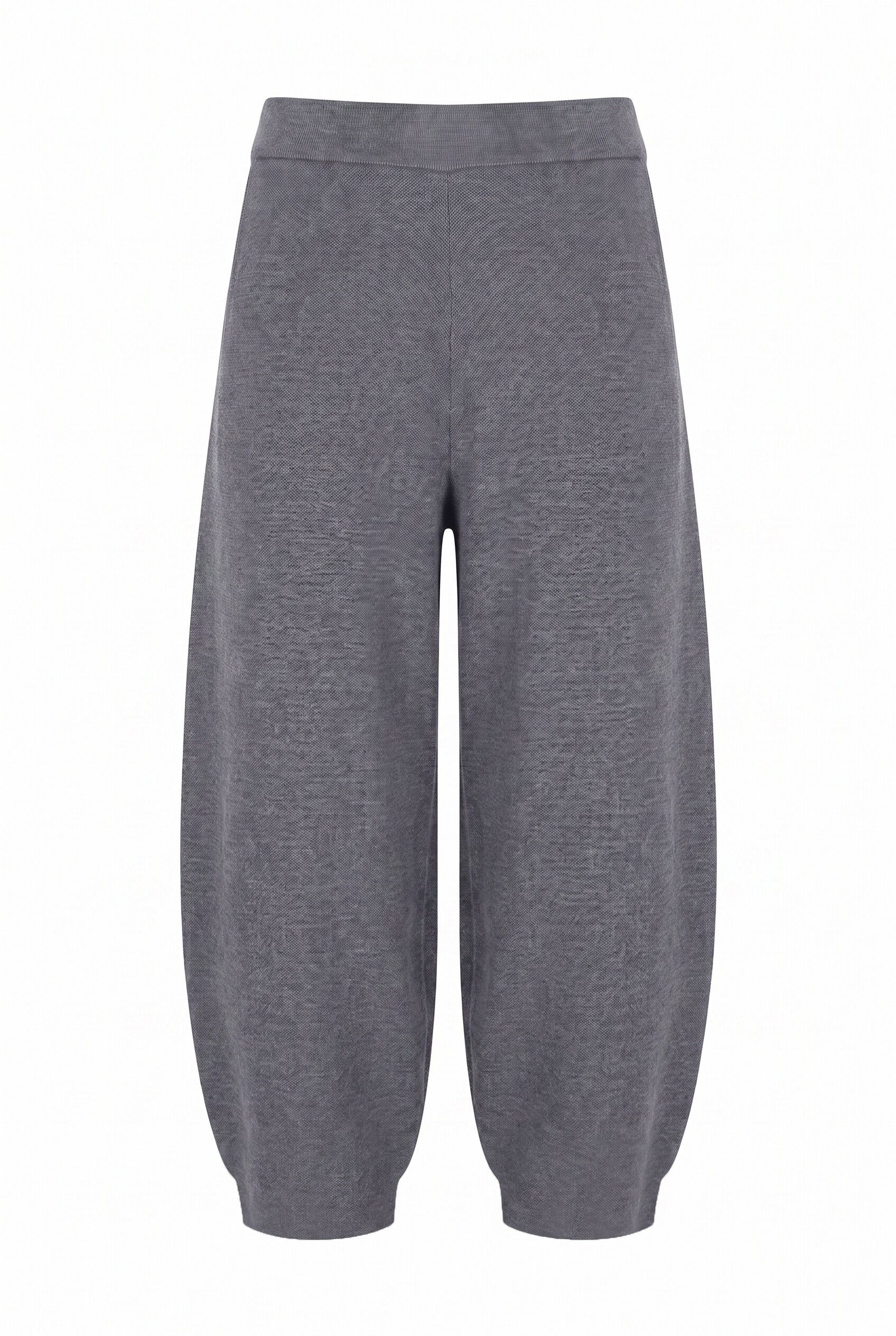 Ulla Popken Schlupfhose Barrel-Strickhose Milano-Strick Elastikbund – Bild 2 von 4