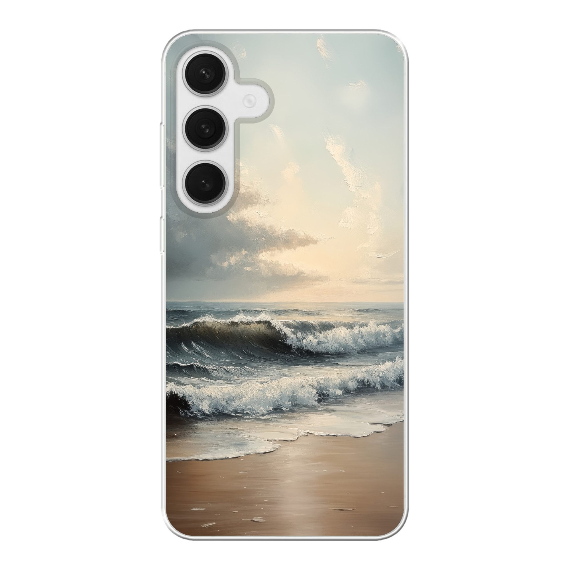 MuchoWow Handyhülle für Samsung Galaxy S25 Plus Strand - Meer - Sonnenuntergang, Phone Case, Silikon, Schutzhülle Dünn