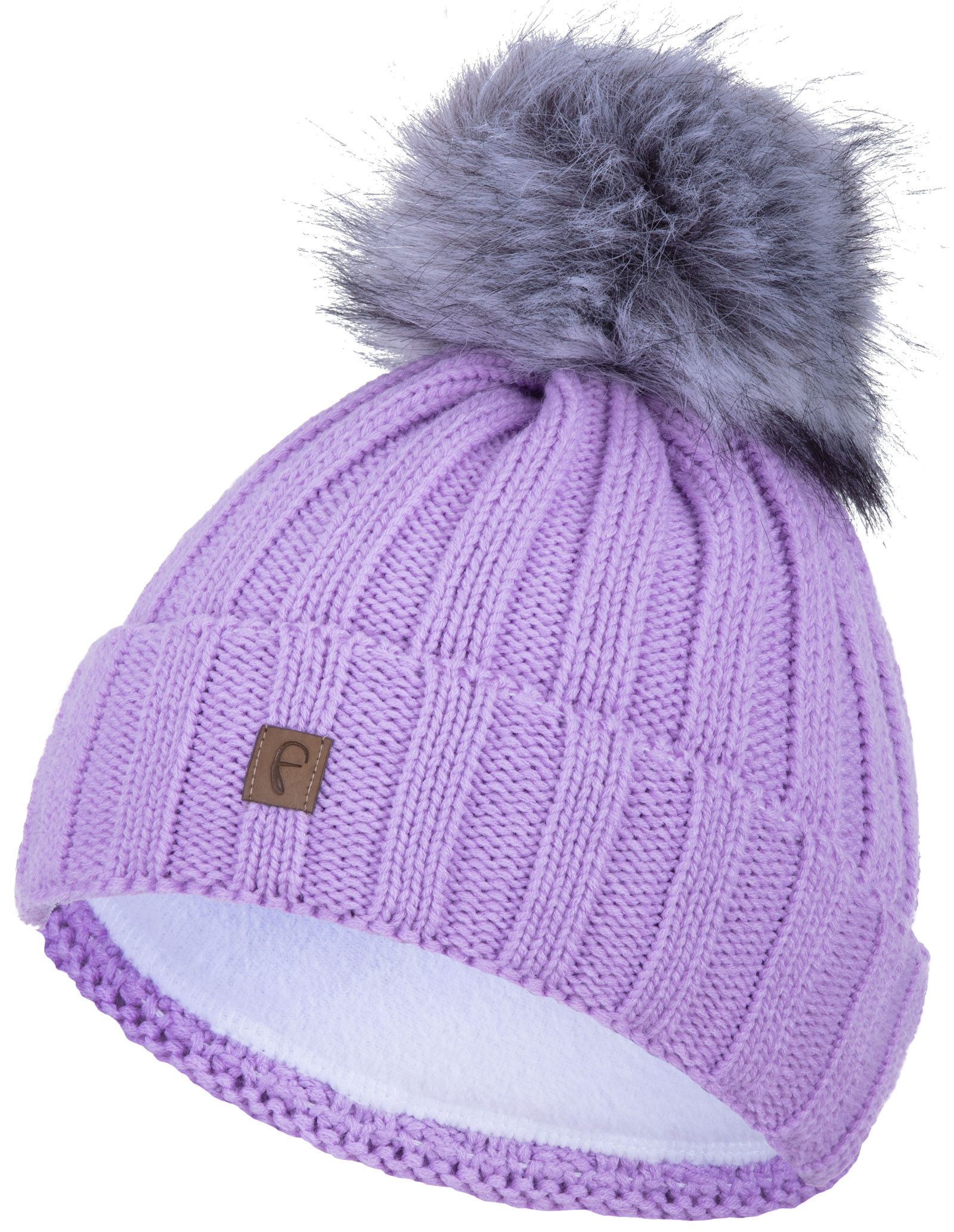 Faera Bommelmütze (1-St) Bommelmütze Wintermütze Herren Damen Unisex Fleecefutter Beanie