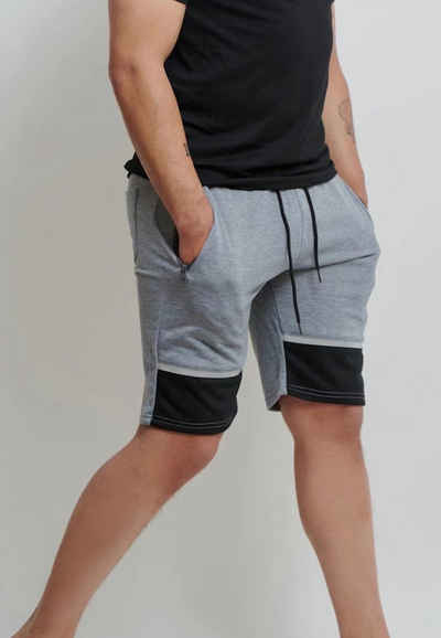 FORBEST Sweatshorts Kurze Basic Sport Sweat Shorts (1-tlg) 4158 in Hellgrau