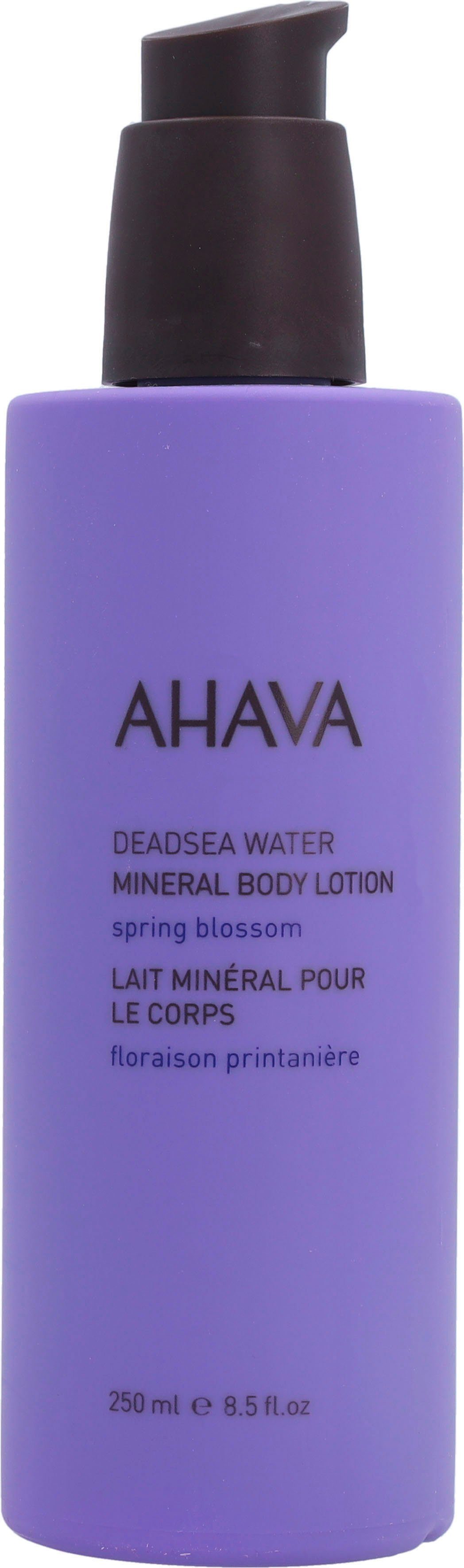 AHAVA Körperlotion Deadsea Water Mineral Body Lotion Spring Blossom, Erhöht den Feuchtigkeitsgehalt der Haut für ein frisches Gefühl.