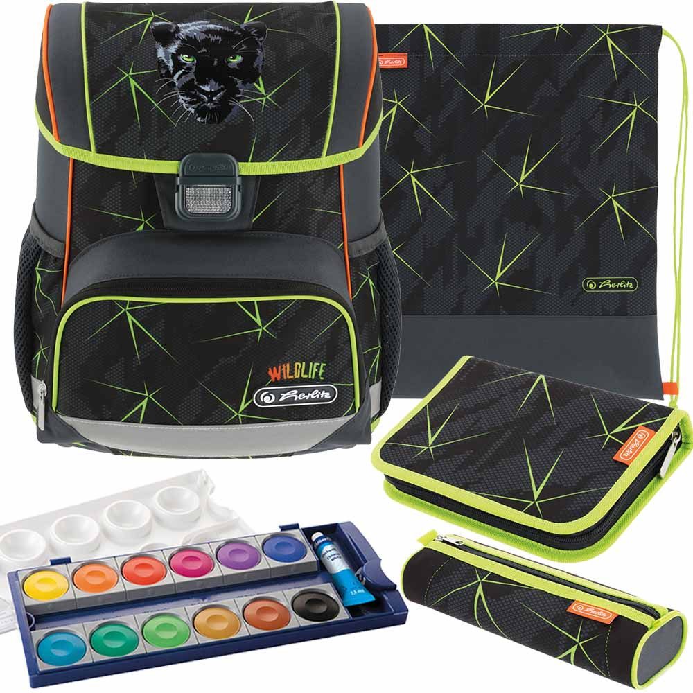 Herlitz Schulranzen Set Loop Plus 5-teilig 2024 Jungen Wild Life