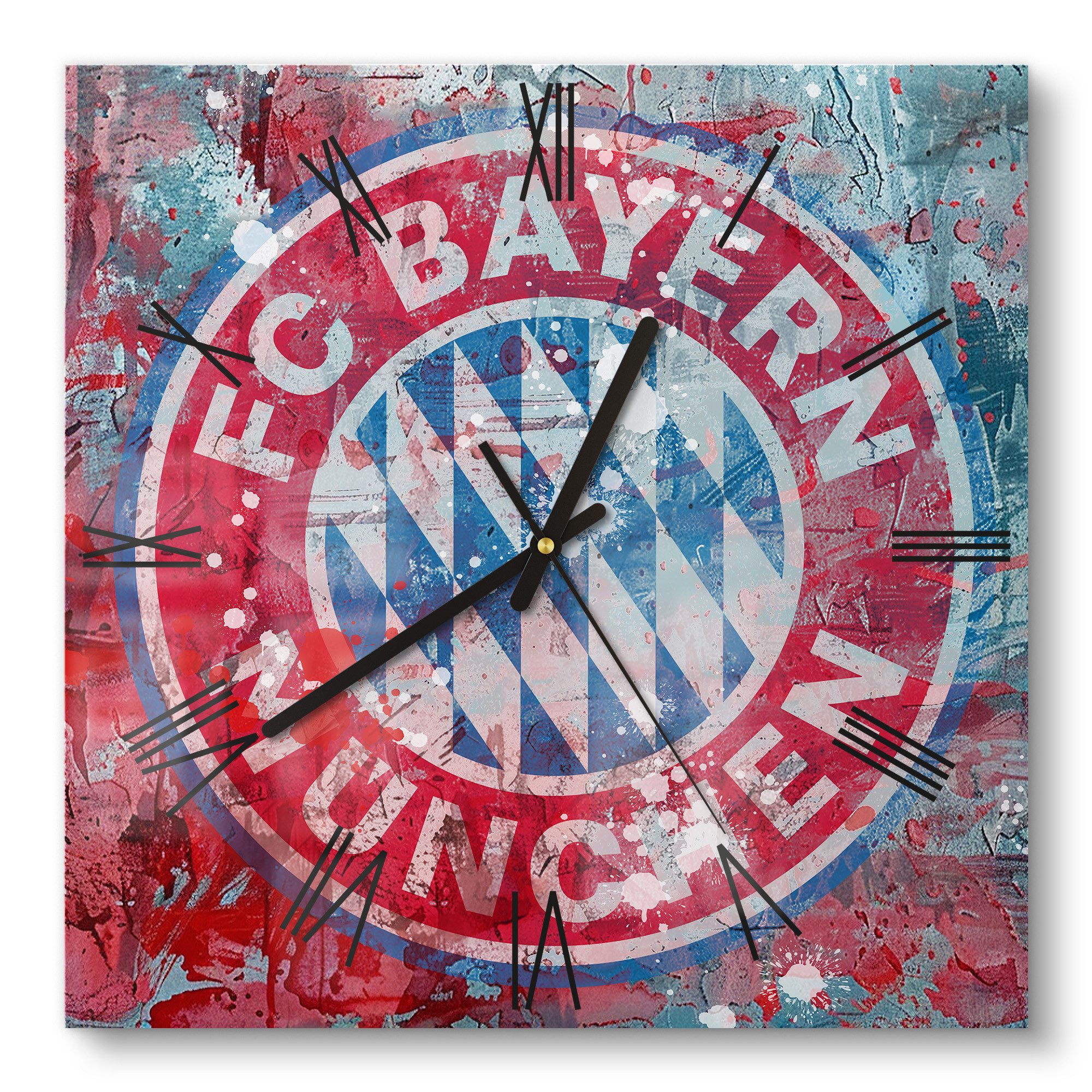 DEQORI Wanduhr 'Wappen FC Bayern München' günstig online kaufen