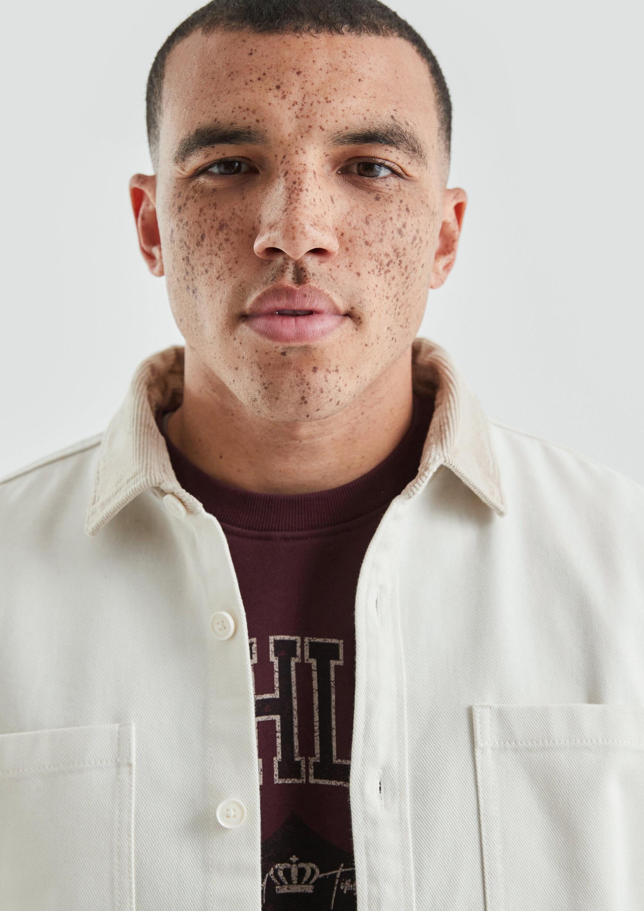 QS Hemdjacke Hemd Relaxed Fit: Overshirt