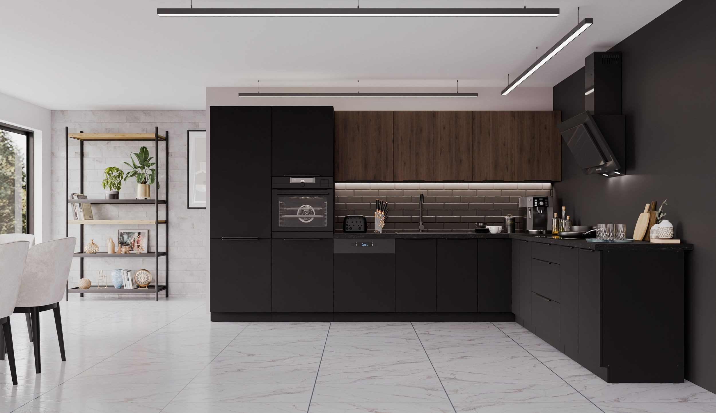 Küchen-Preisbombe Winkelküche SIENA + MONZA 350x290 cm Küchenzeile Küchenbl günstig online kaufen