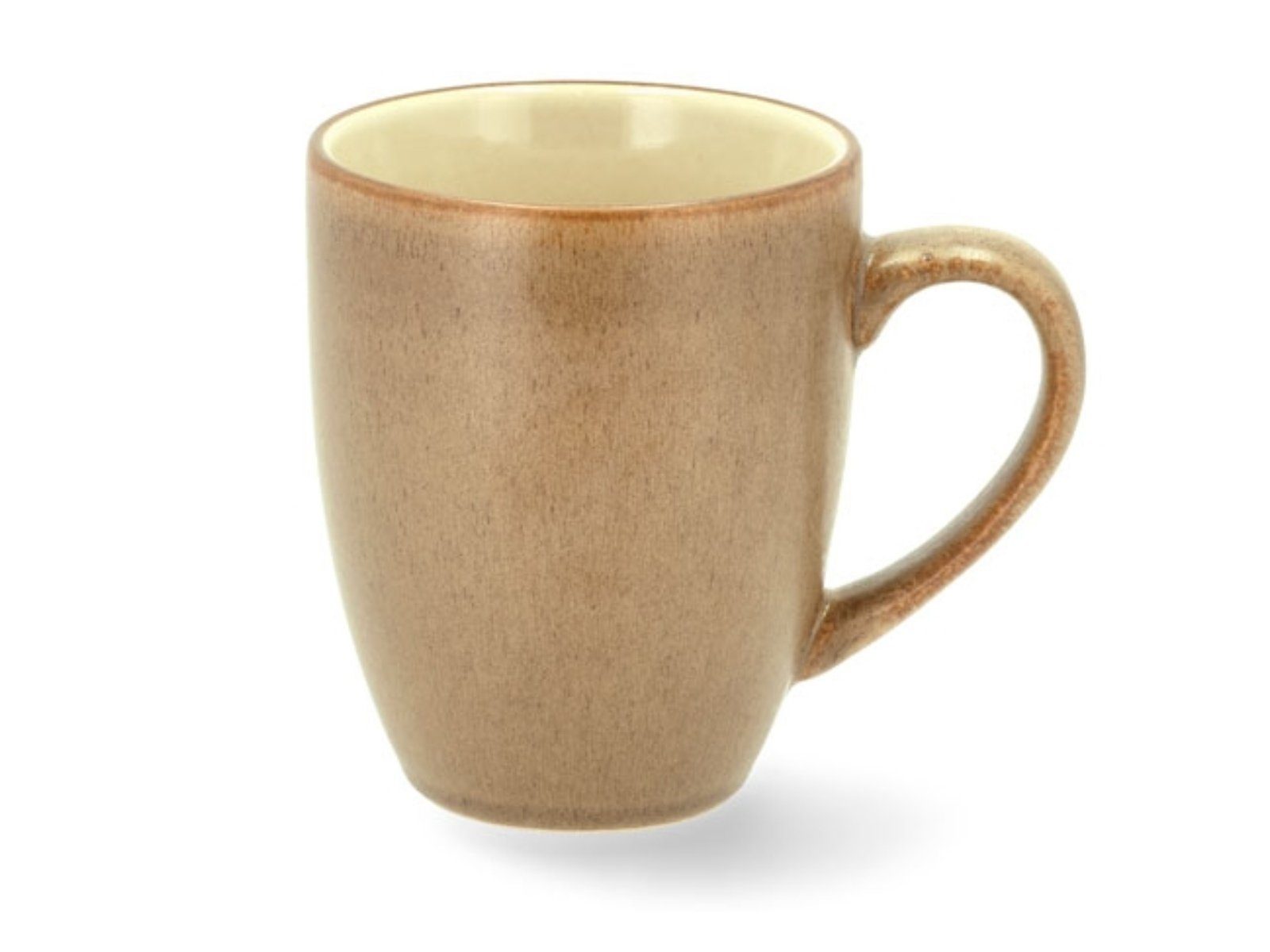 Bitz Becher Becher mit Henkel Wood/Sand 0,3 l, Steinzeug, Becher Wood 30 cl Wood/Sand Steinzeug