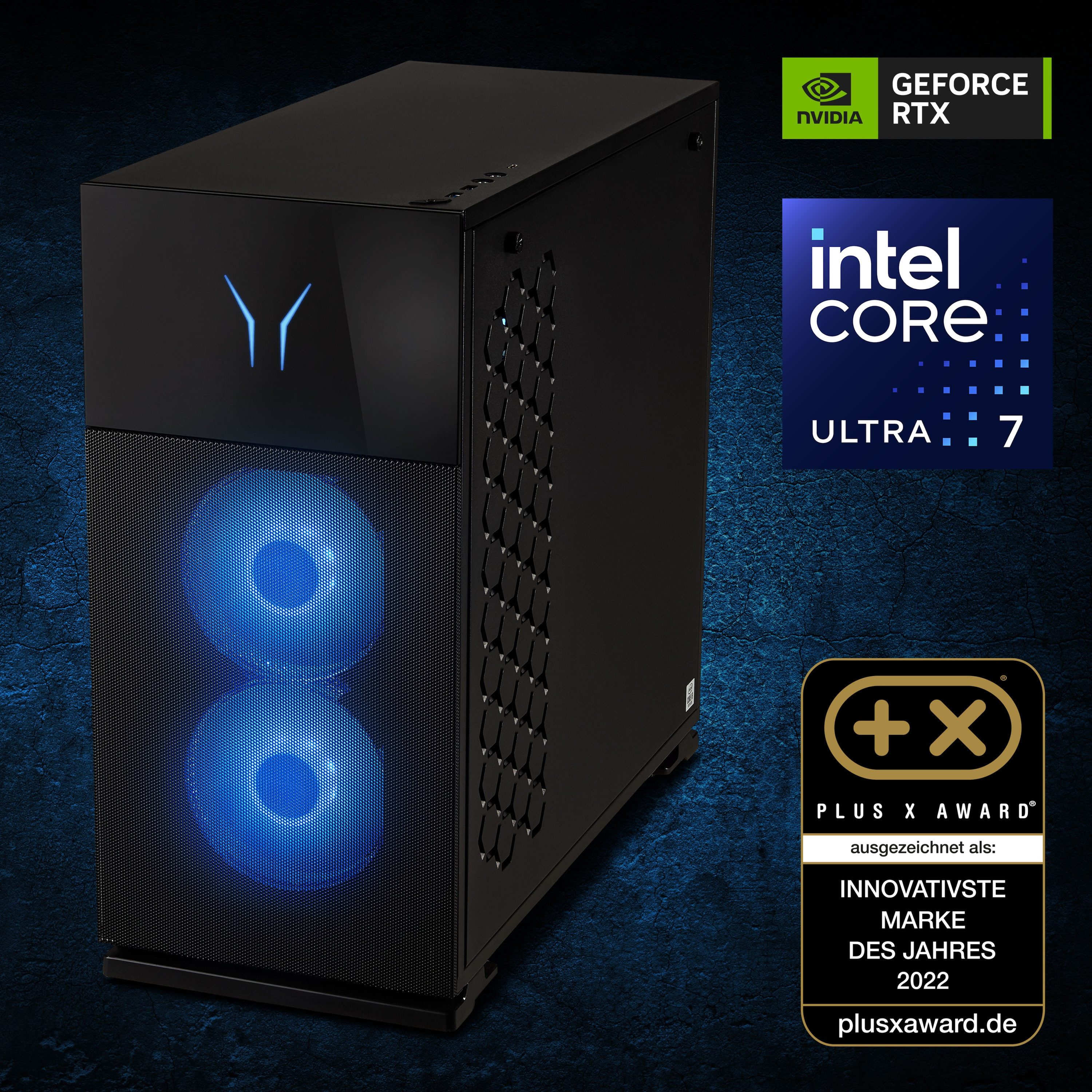ERAZER High-End Gaming PC ERAZER Hunter X30 (MD340132) Gaming-PC (Intel Core Ultra 7 265, NVIDIA GeForce RTX 5070 Ti, 32 GB RAM, 2000 GB SSD, HUNTER X30)