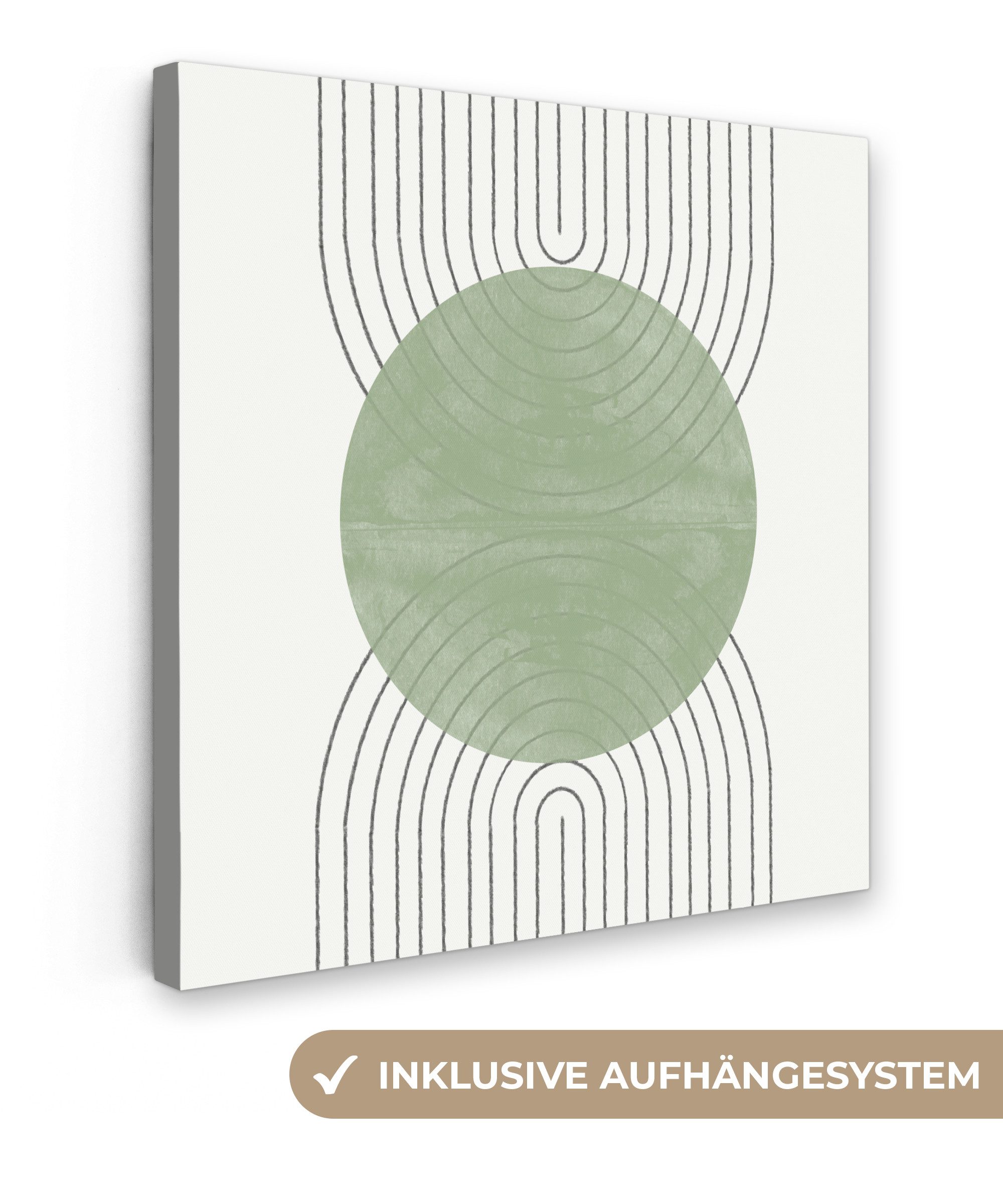 OneMillionCanvasses® Leinwandbild Linien - Kreis - günstig online kaufen
