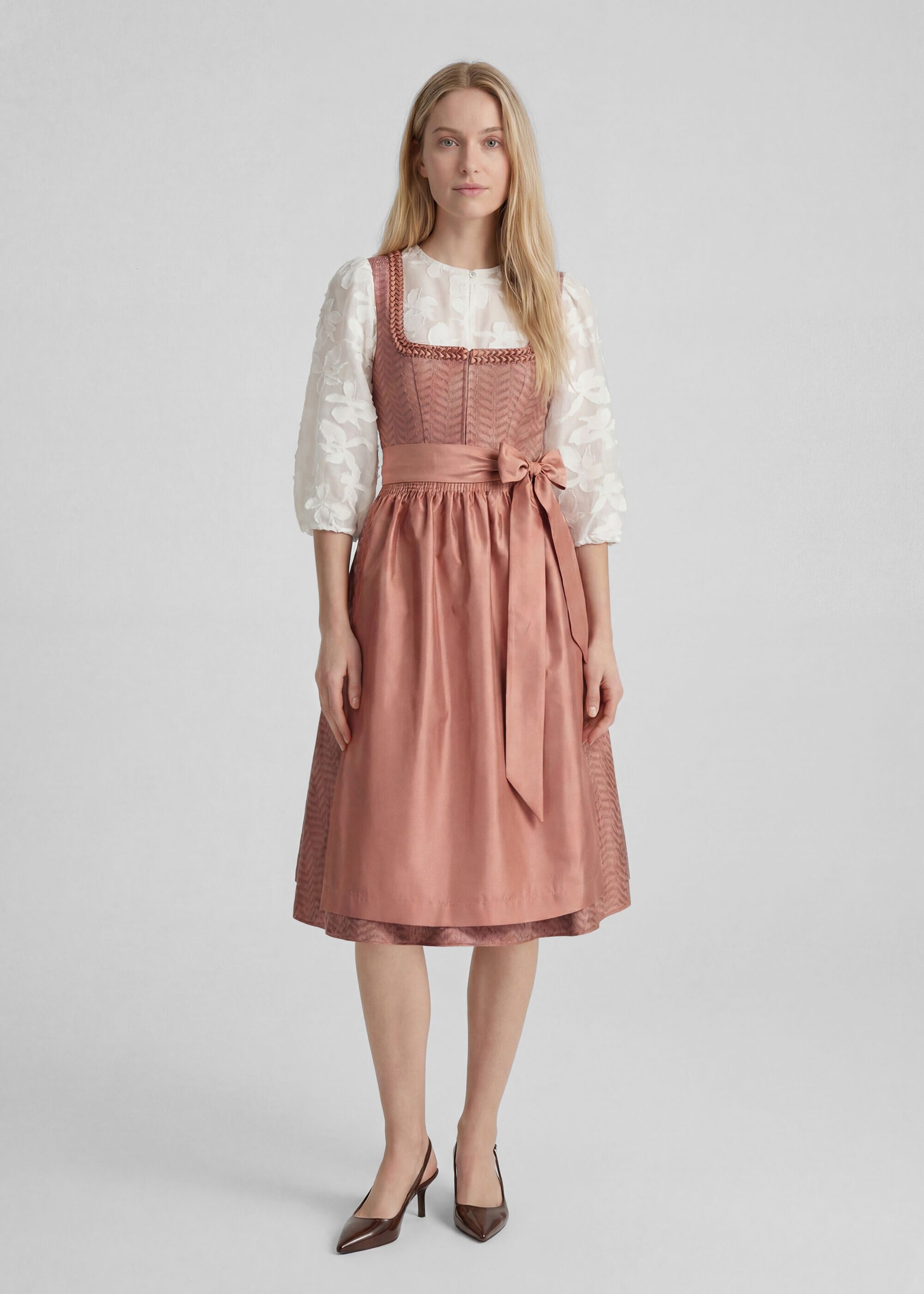 Spieth & Wensky Dirndl Kenia (1-tlg) in Midilänge, mit dekorativer Schürze