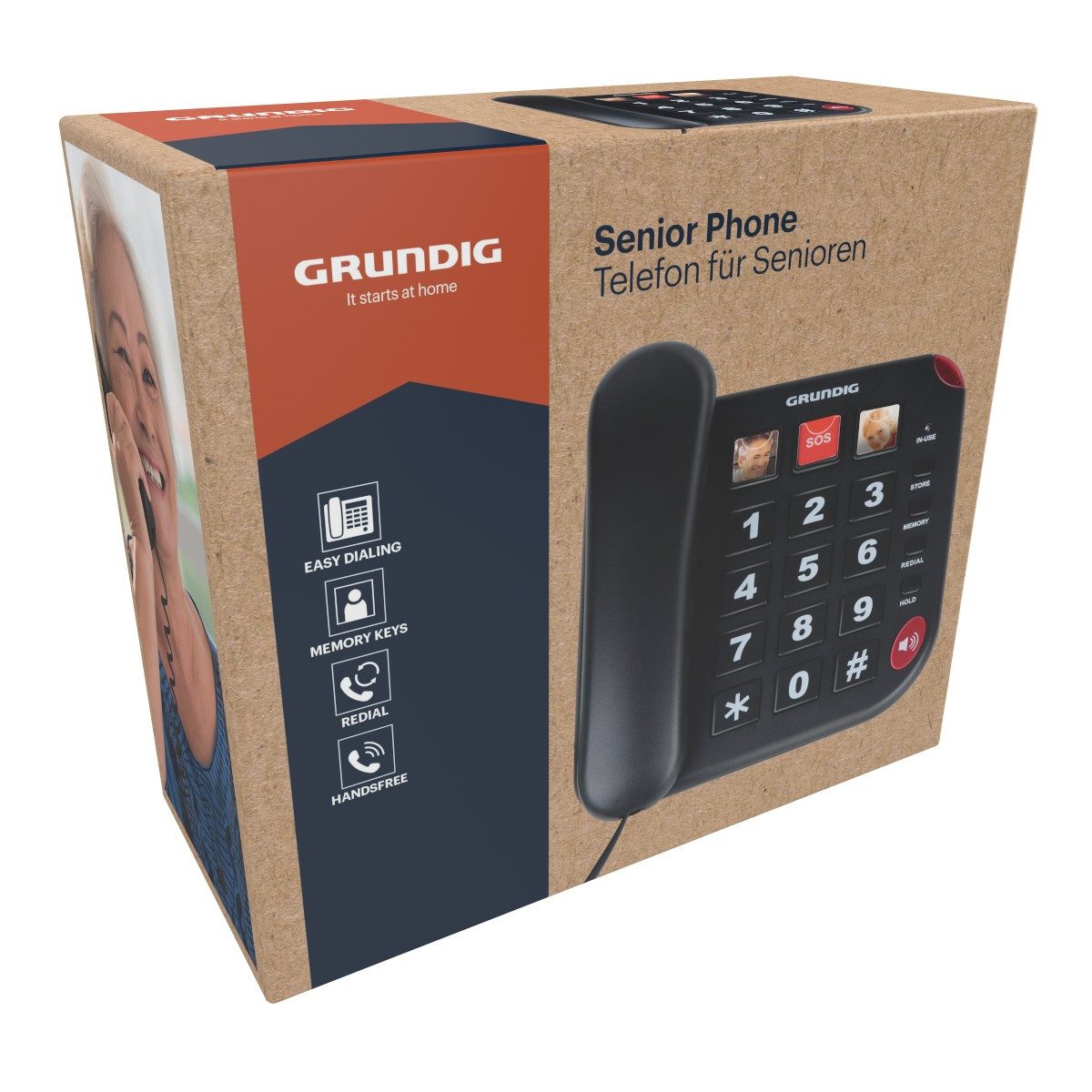 Grundig Grundig Senioren Festnetztelefon große Tasten DECT-Telefon