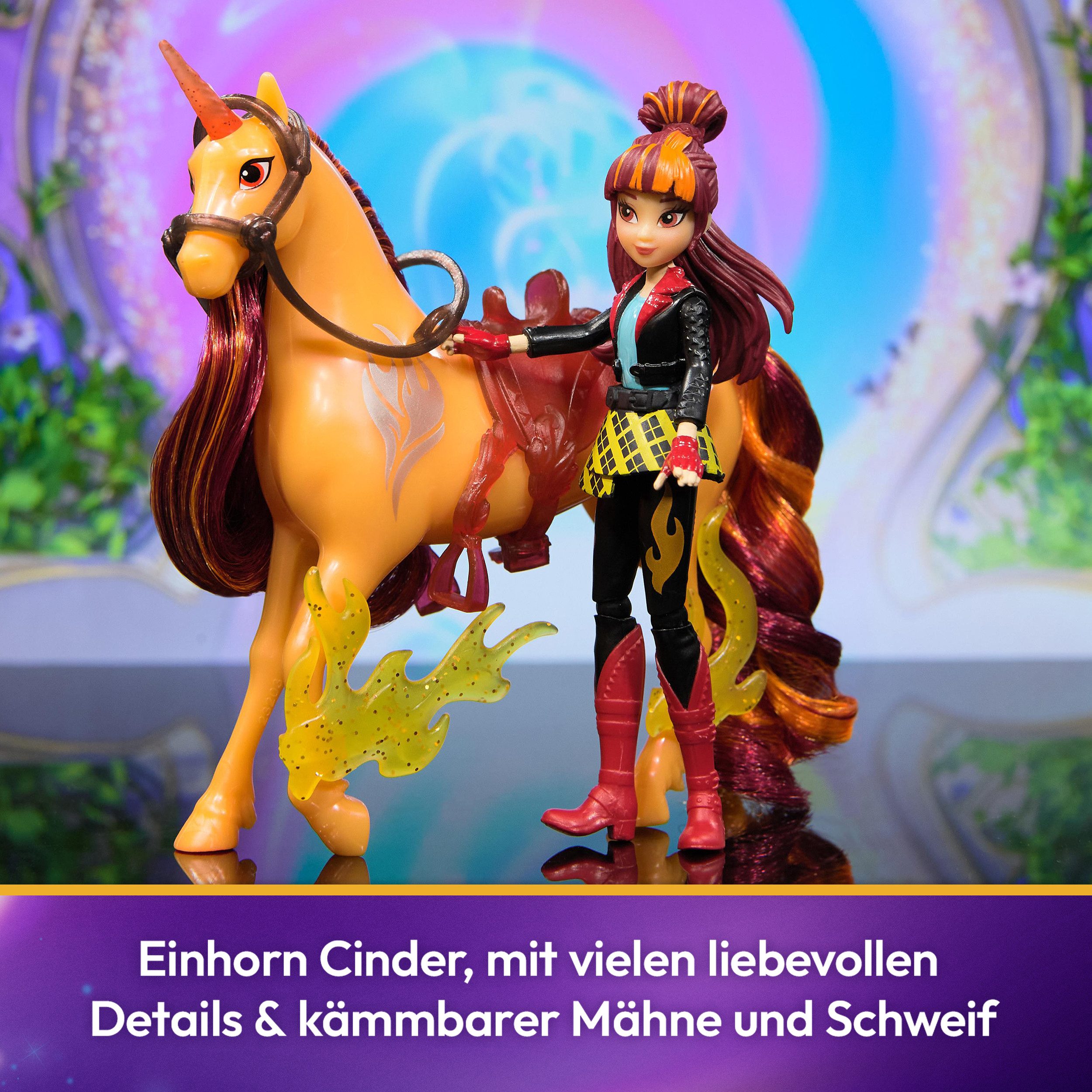 Spin Master Anziehpuppe Unicorn Academy - Valentina und Einhorn Cinder Set – Bild 5 von 5