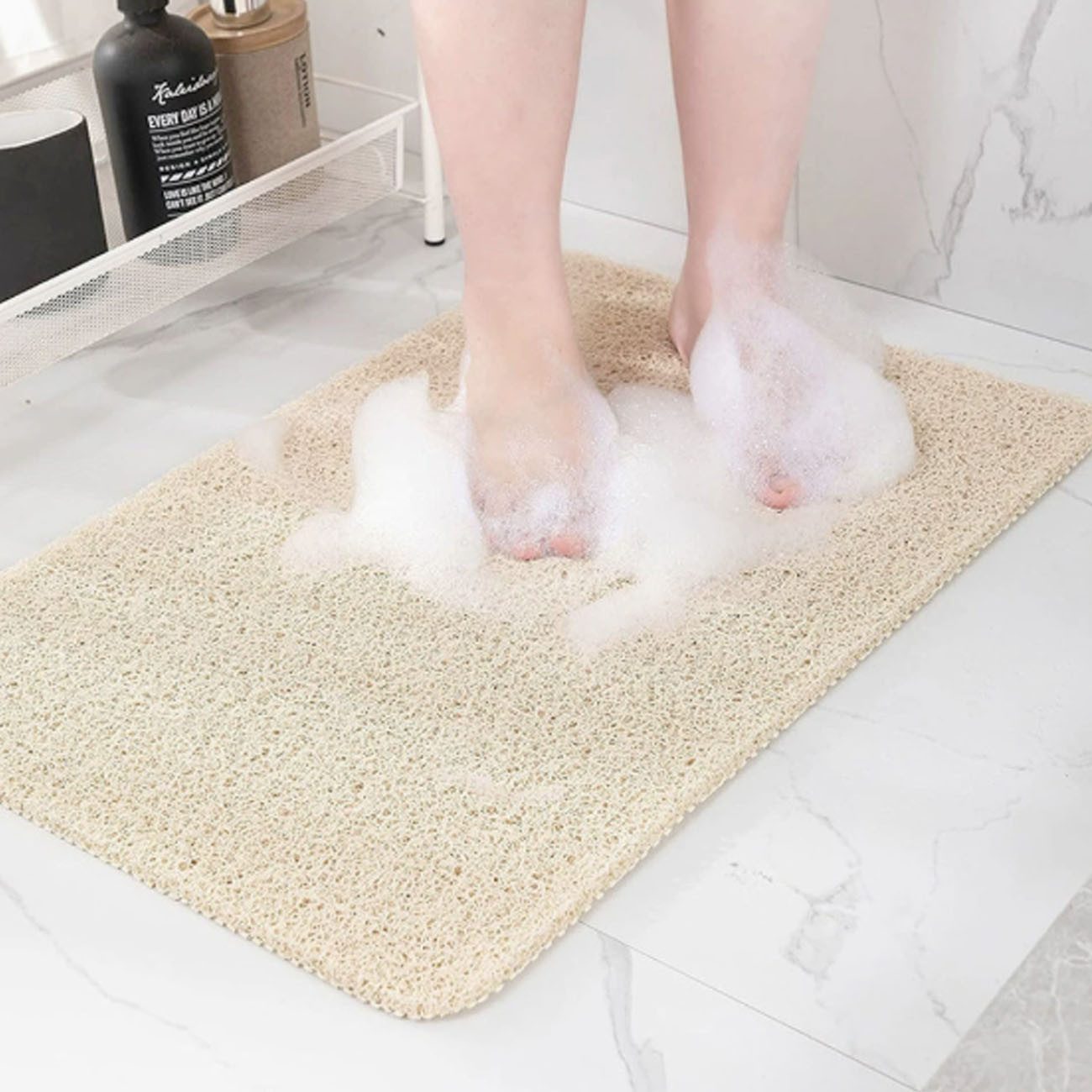 FELIXLEO Duschmatte Duschmatte rutschfest 80x80 cm Badewannenmatte Badematte Höhe 10 mm, Höhe 10 mm, Menge: 1