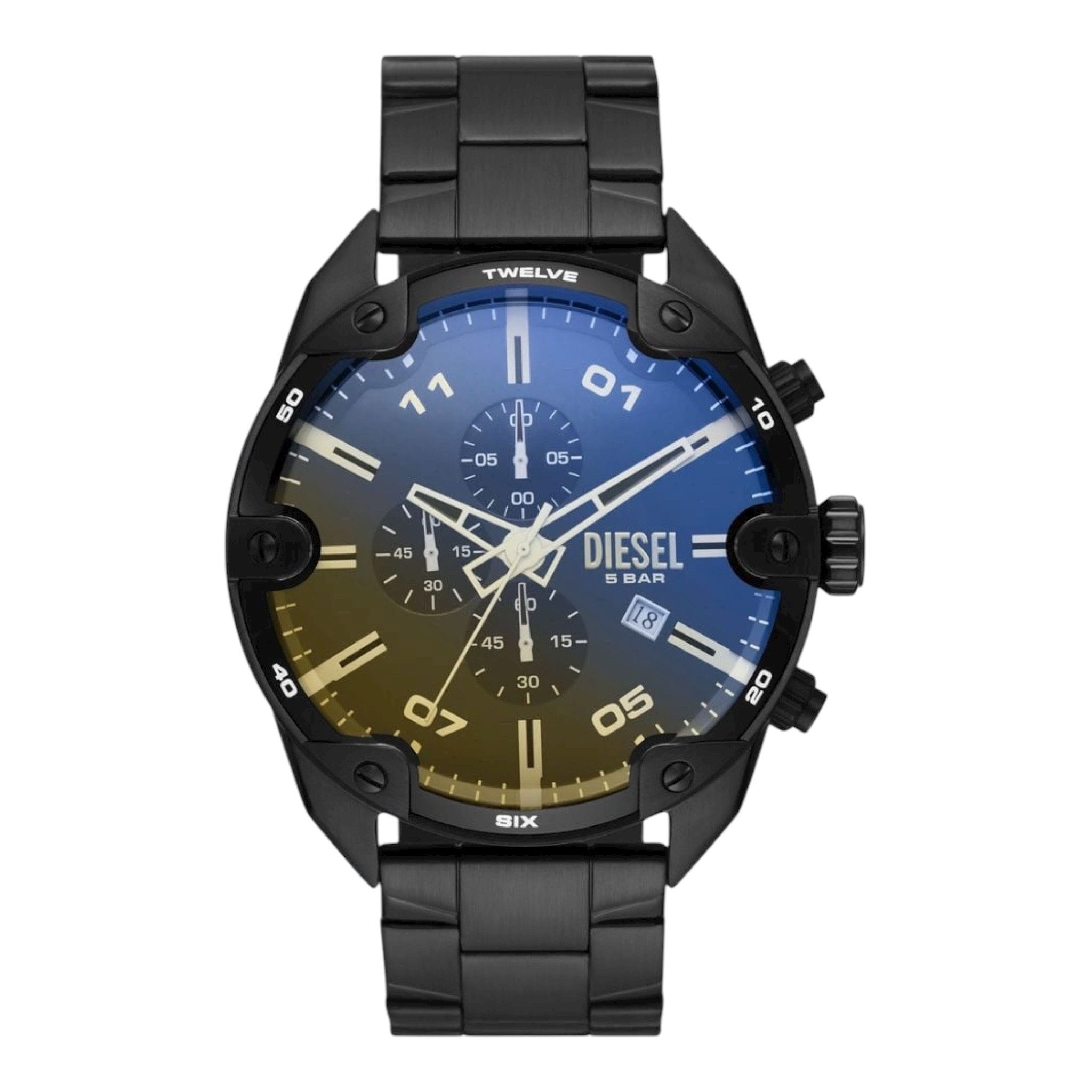 Diesel Quarzuhr Herren-Chronograph Uhr DZ4609 – Kollektion Spiked günstig online kaufen