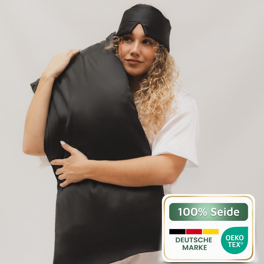bene-sleep. Подушкиbezug bene-sleep® Seidenbezug – 22 Momme Maulbeerseide, faltenreduzierend, Reine 22 Momme Naturseide, Höchste Güteklasse 6A