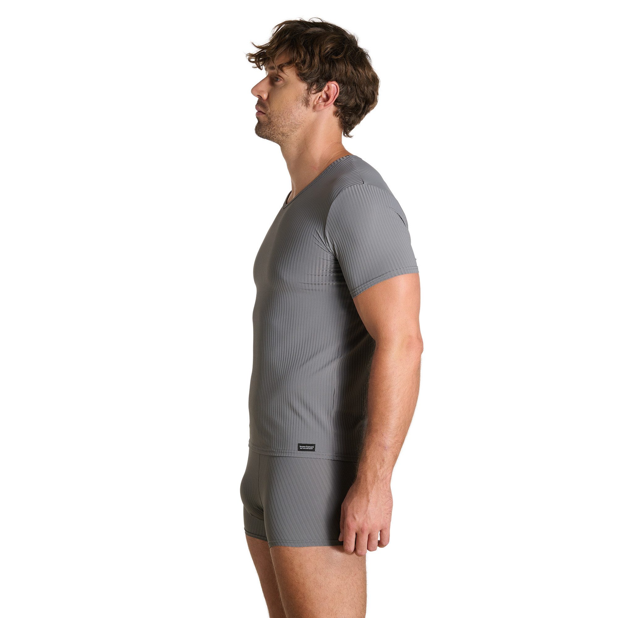 Bruno Banani V-Shirt ANTISTRESS 2.0 V-Neck, hüftbedeckend, elastisch – Bild 4 von 5