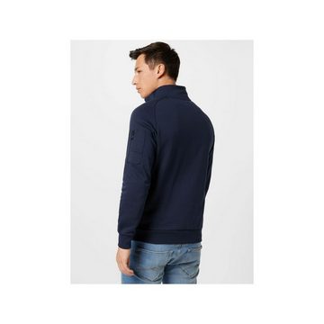 NO EXCESS Sweatshirt blau regular (1-tlg)
