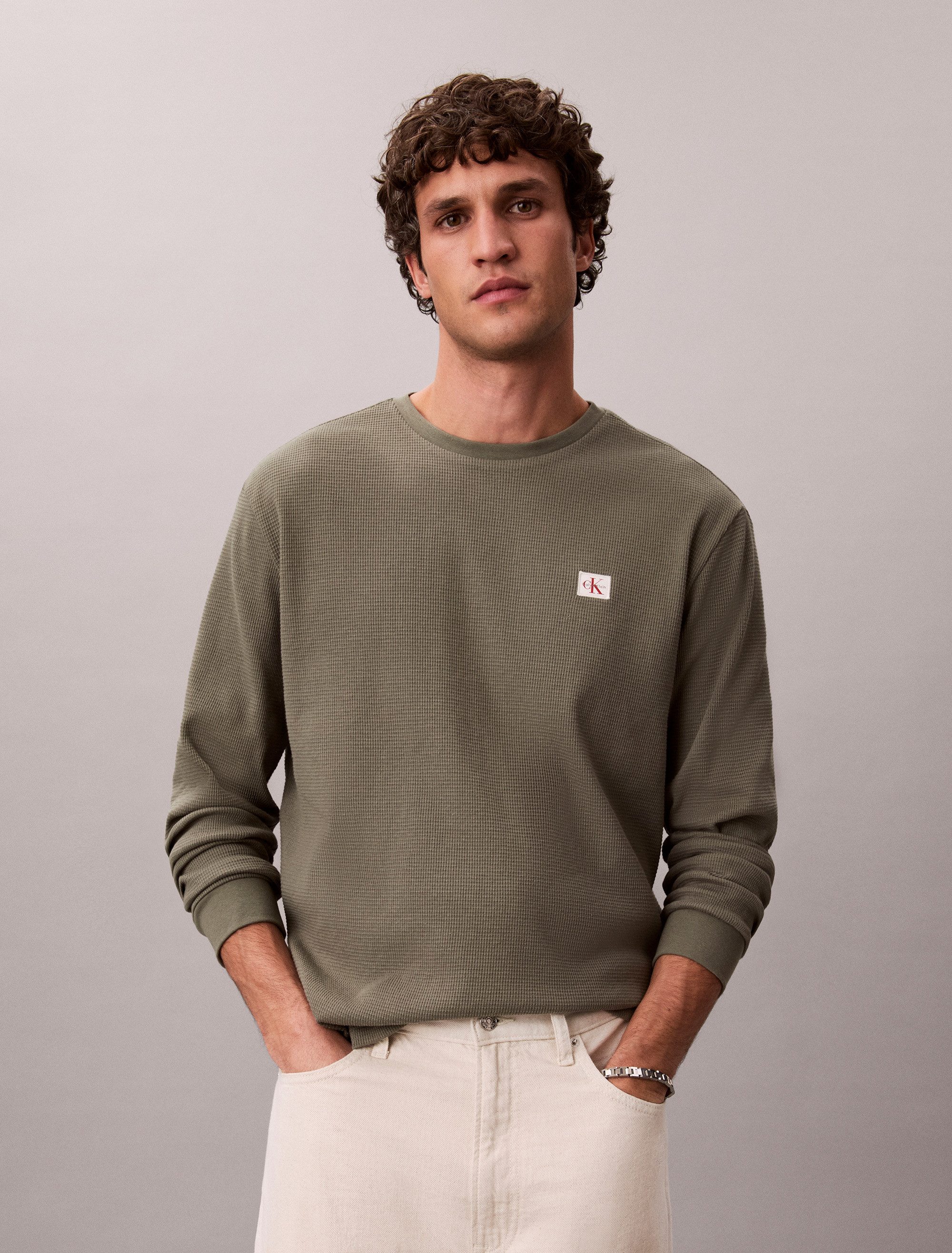 Calvin Klein Jeans Langarmshirt Mit Rundhalsausschnitt