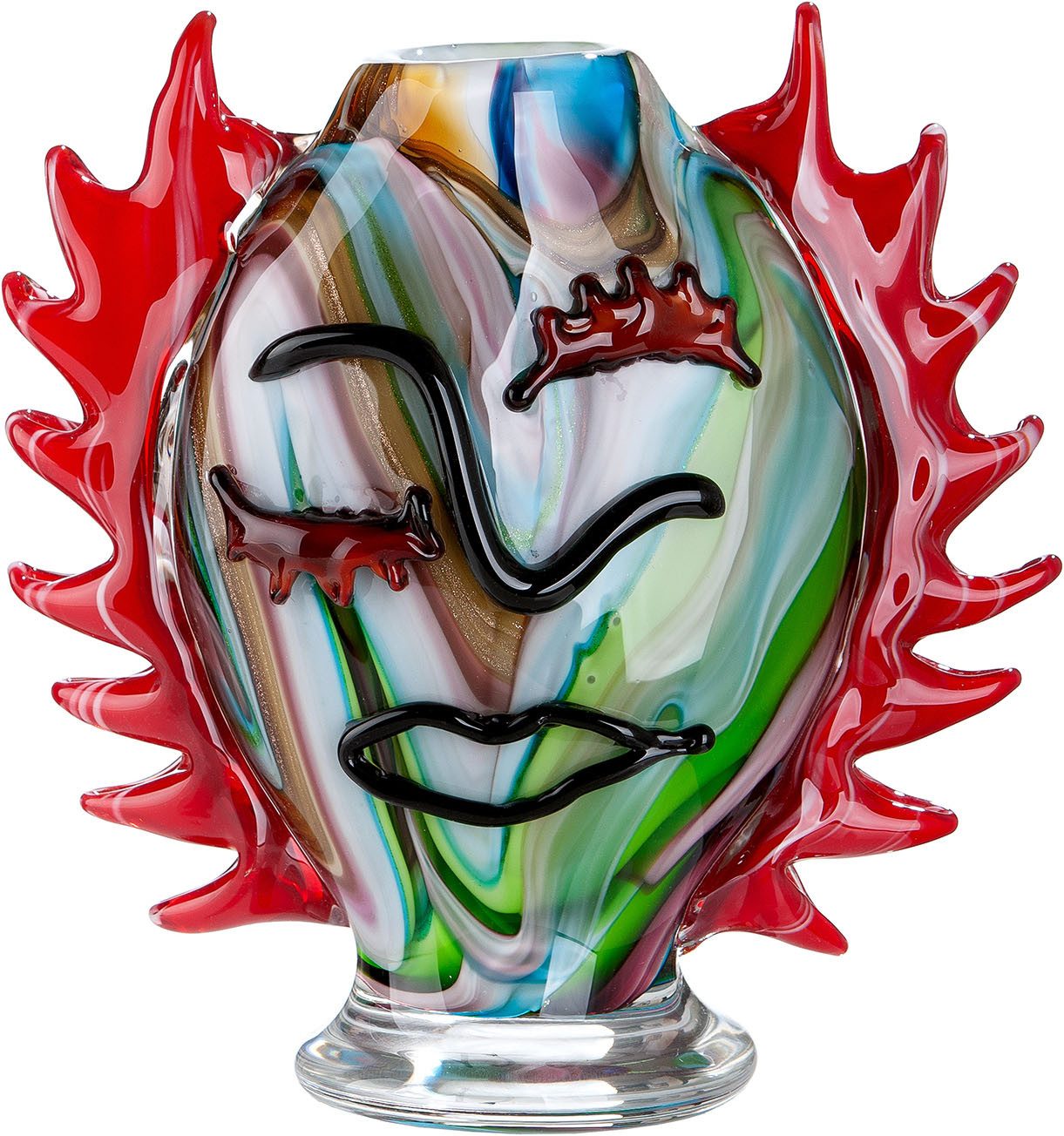 GILDE Tischvase Gesichtsvase Pepito