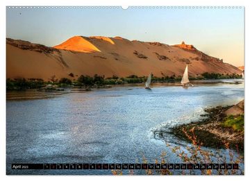 CALVENDO Wandkalender Egypt - from Abu Simbel to the Sphinx (Premium-Calendar 2023 DIN A2 Landscape)