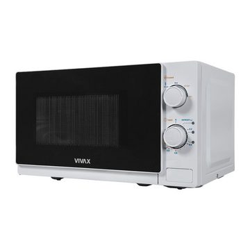 Vivax Mikrowelle MWO-2077 - 700 Watt 20l in weiß, kompakt und platzsparend mit Timer, Mikrowelle, 20 l